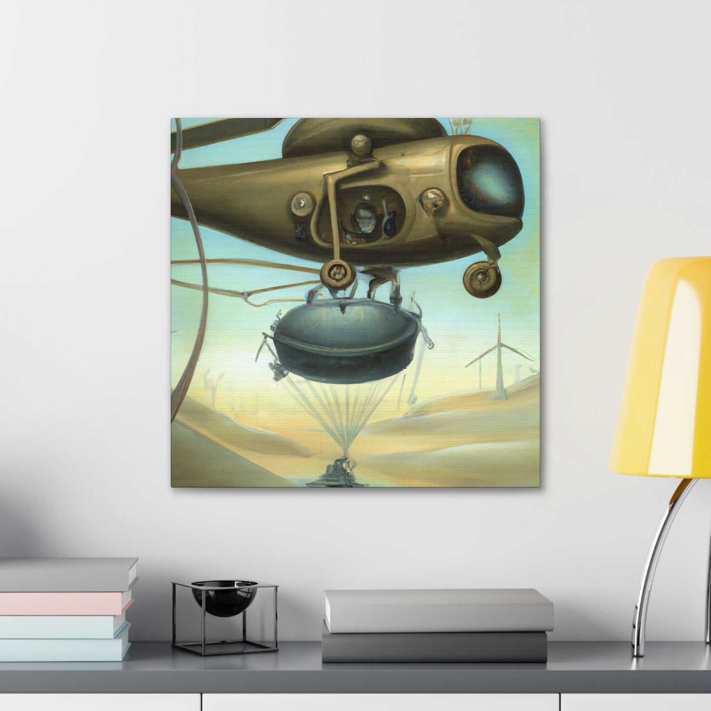 Helicopter in Surrealism - Canvas