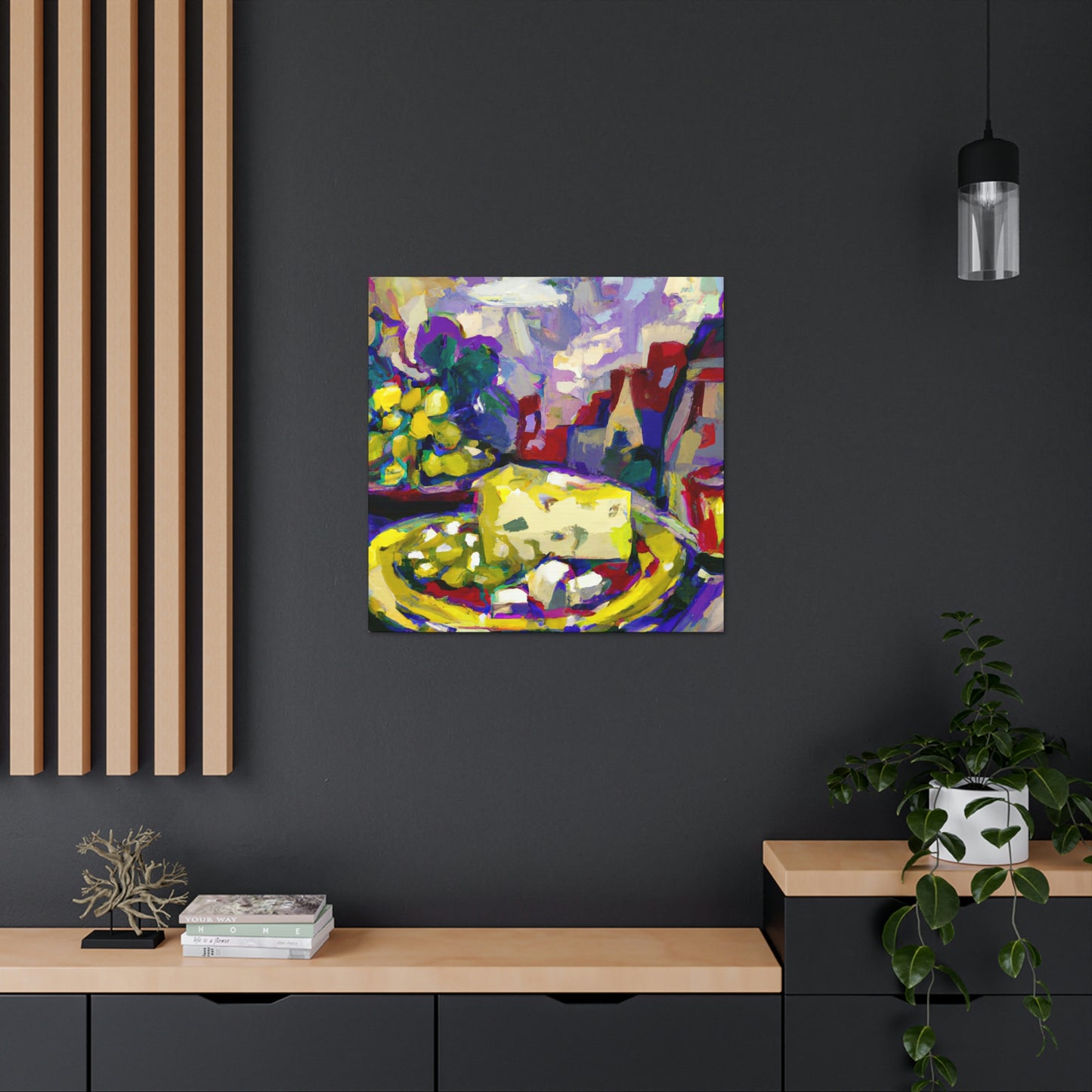 Cheese and Grapes Abound - Canvas