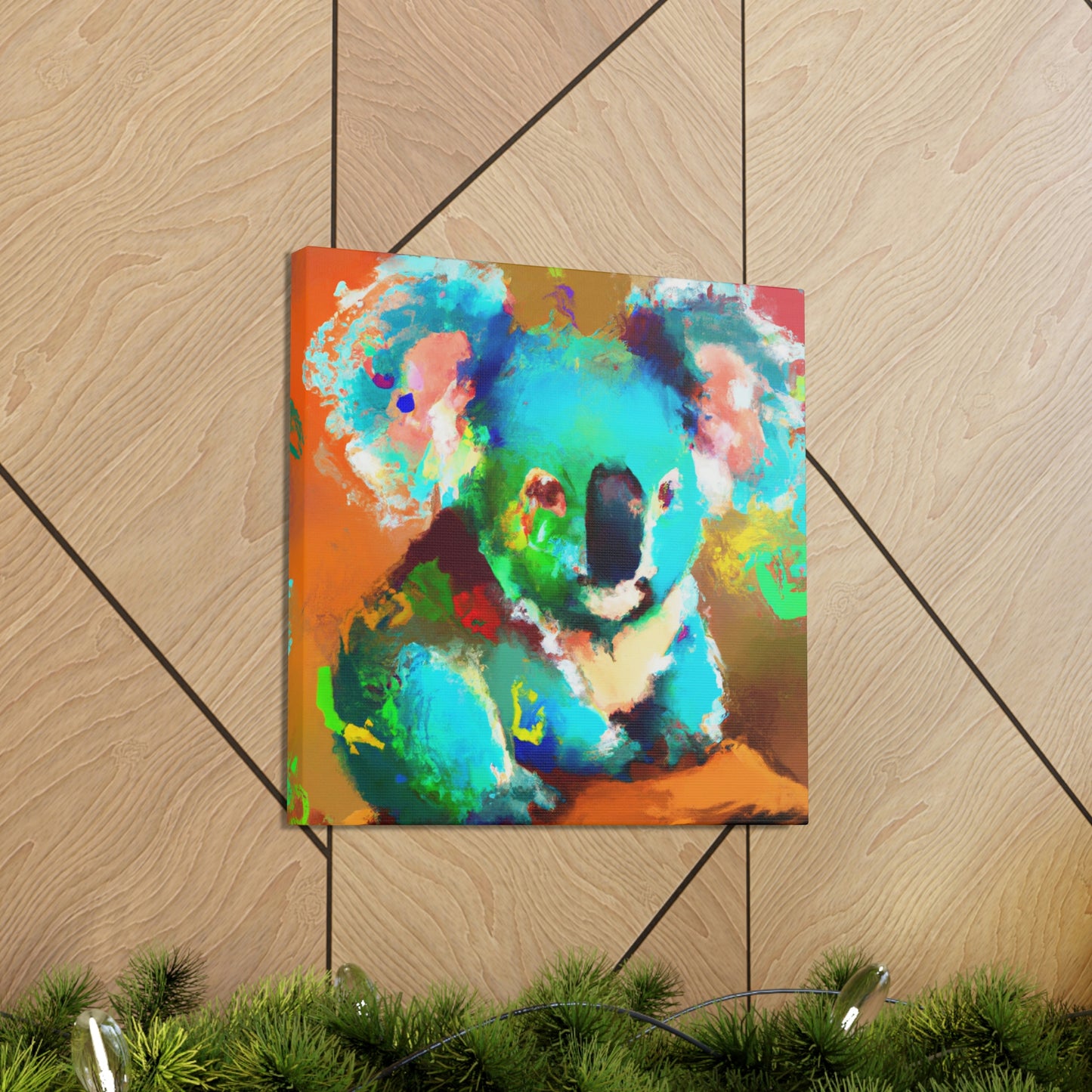 Koala in Azure Sky - Canvas