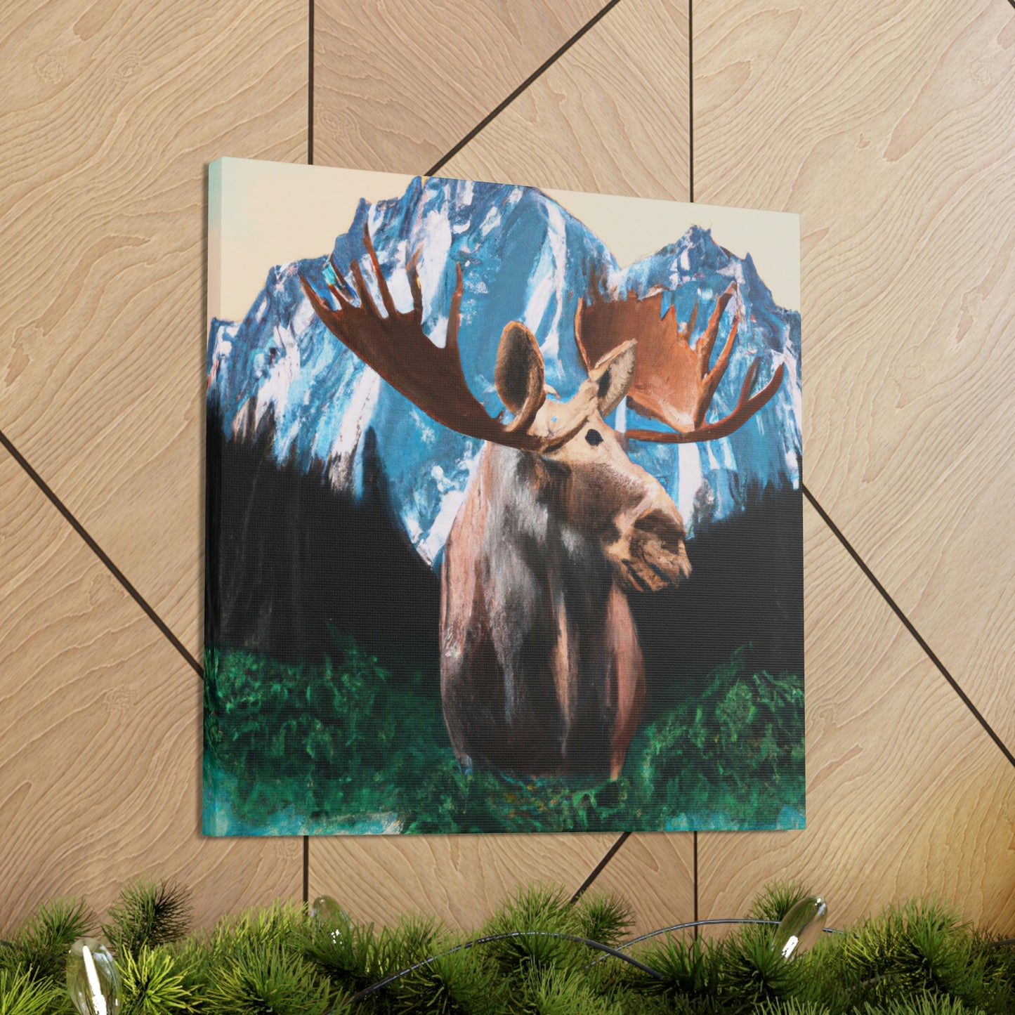 Moose in Baroque Splendor - Canvas