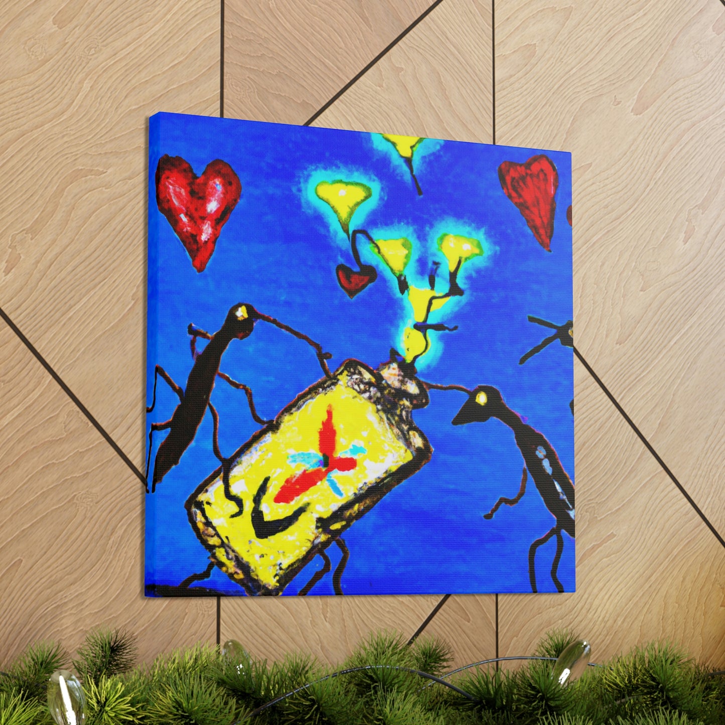 "Love Amidst Fireflies" - Canvas