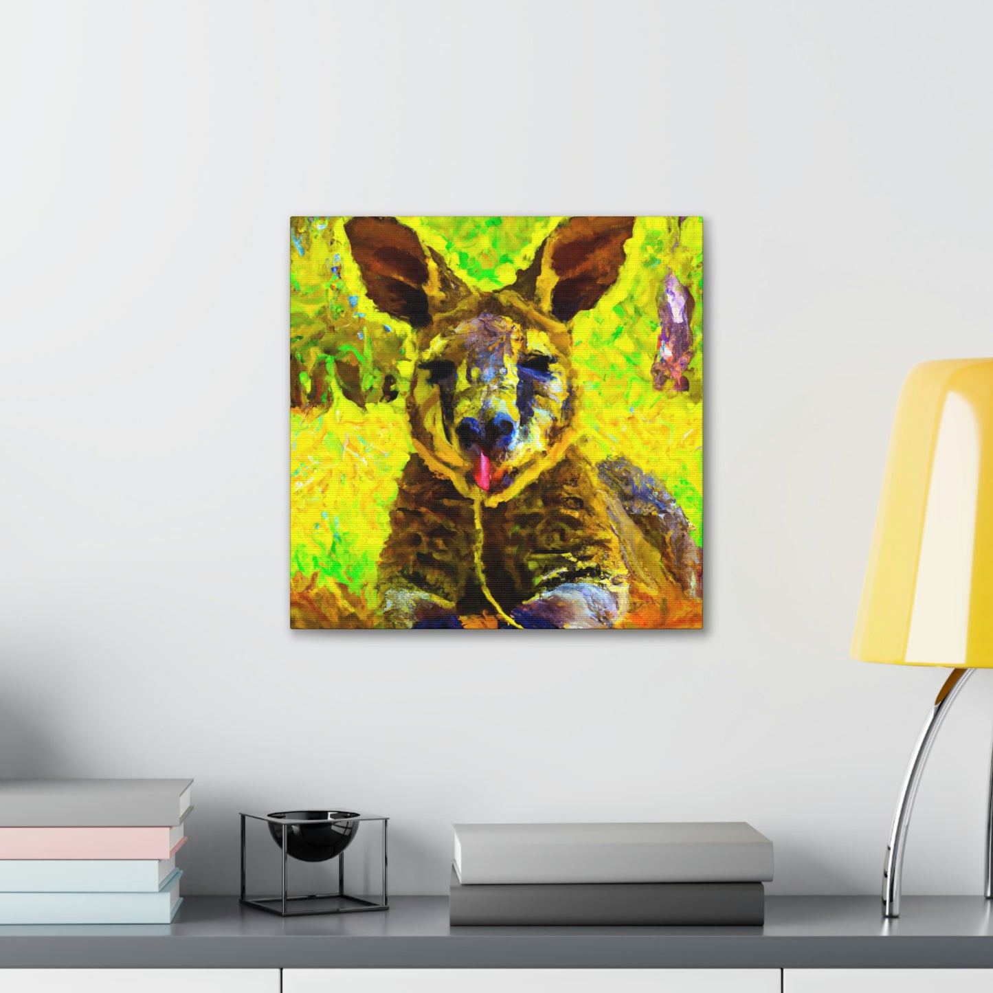 "Wallaby in Pastel Tones" - Canvas