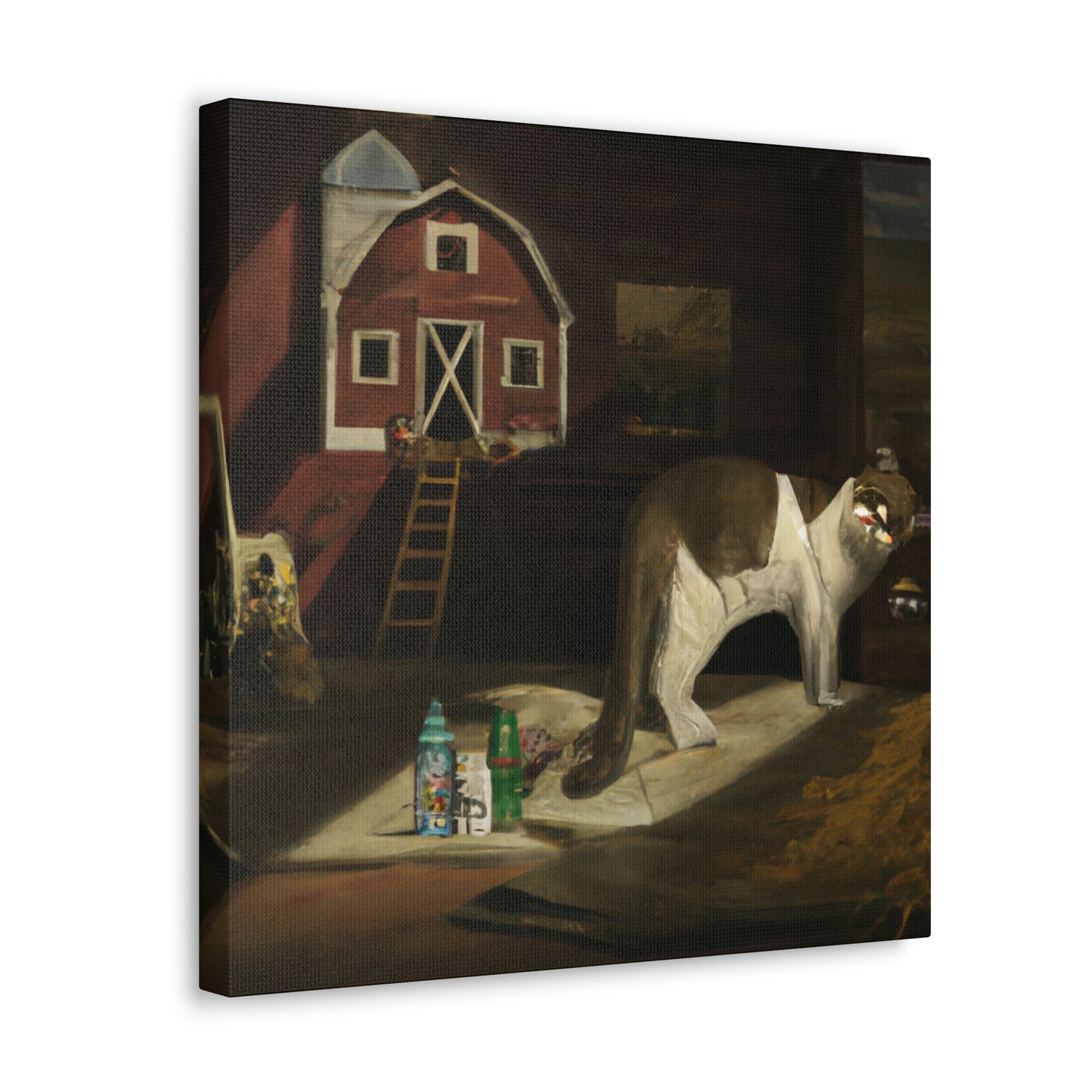 Barn Cat's Dreamscape - Canvas