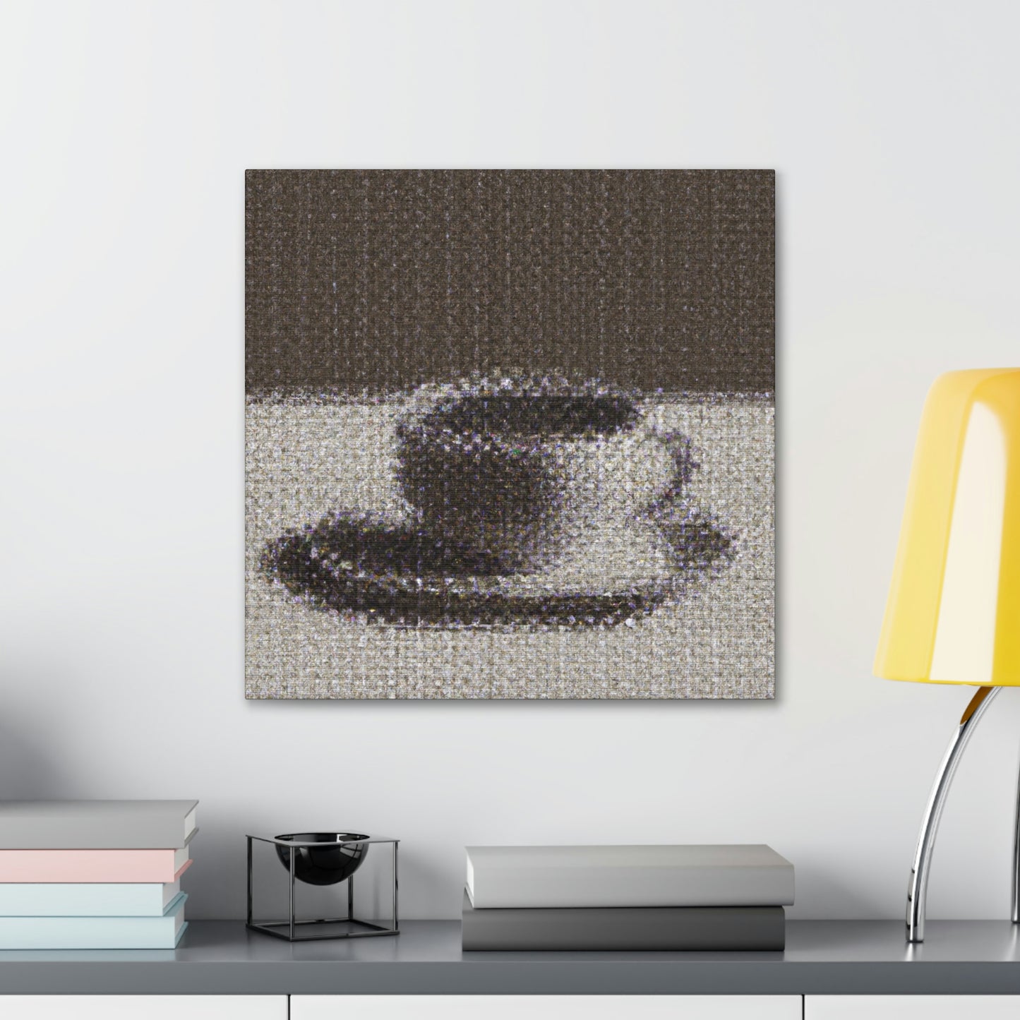 Coffee in Pointillism - Canvas