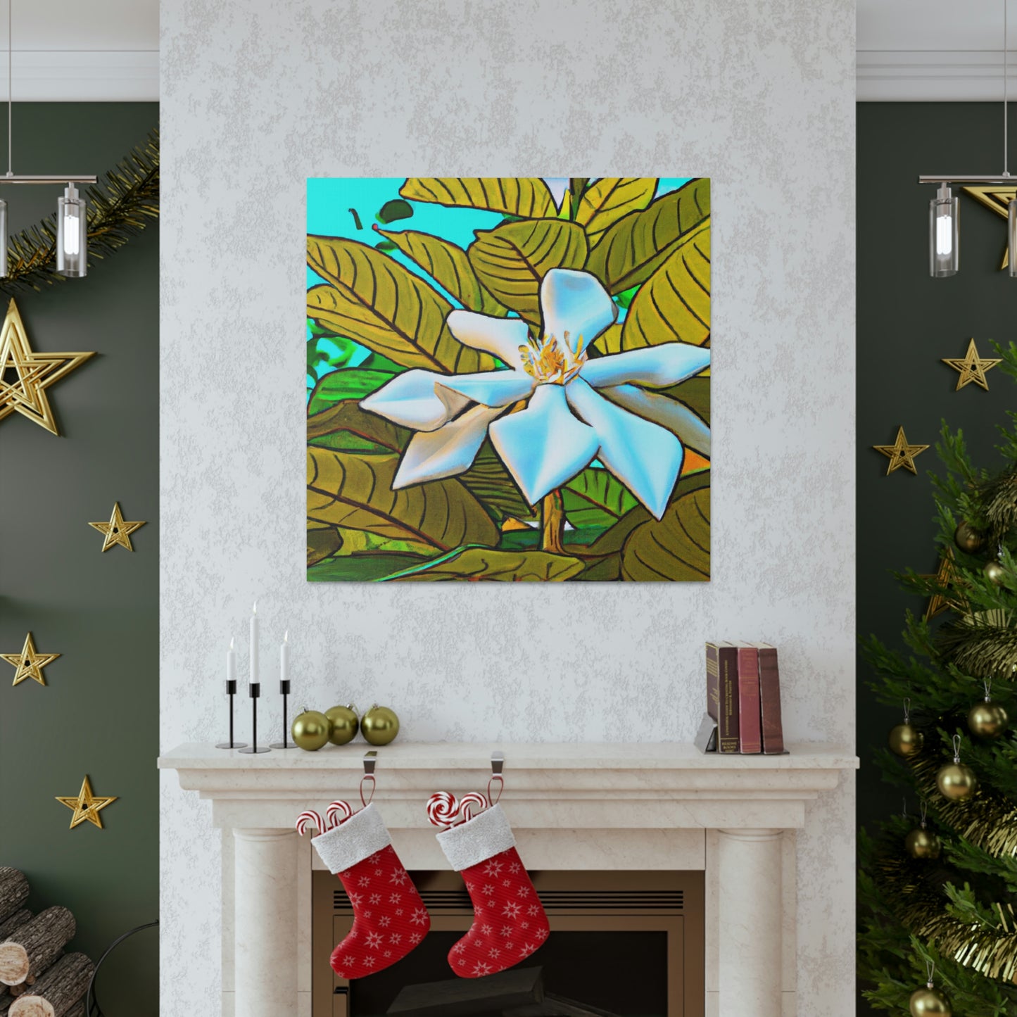 Gardenia Pop Pop Art - Canvas