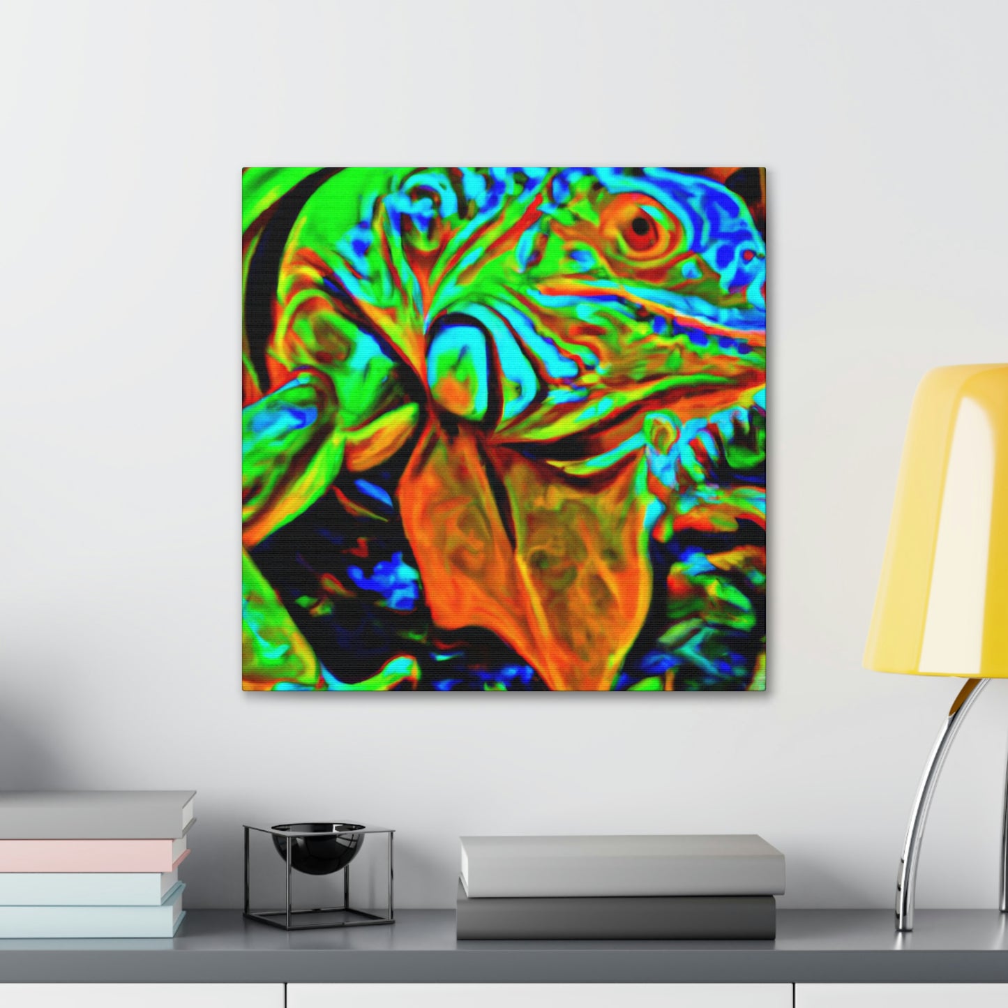 "Iguanas in Expressionism" - Canvas