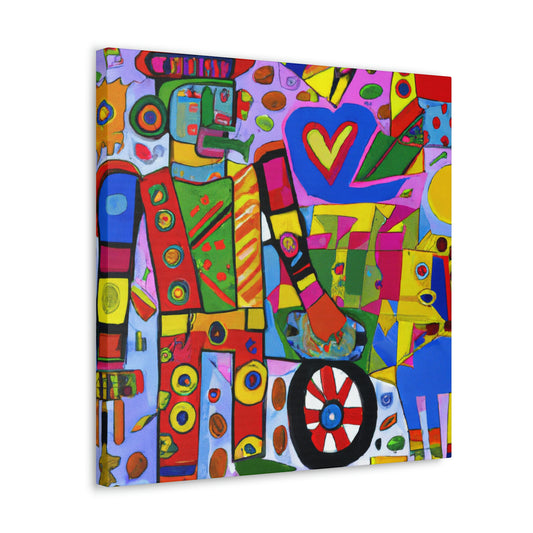 "Mechanic in Fauvism" - Canvas