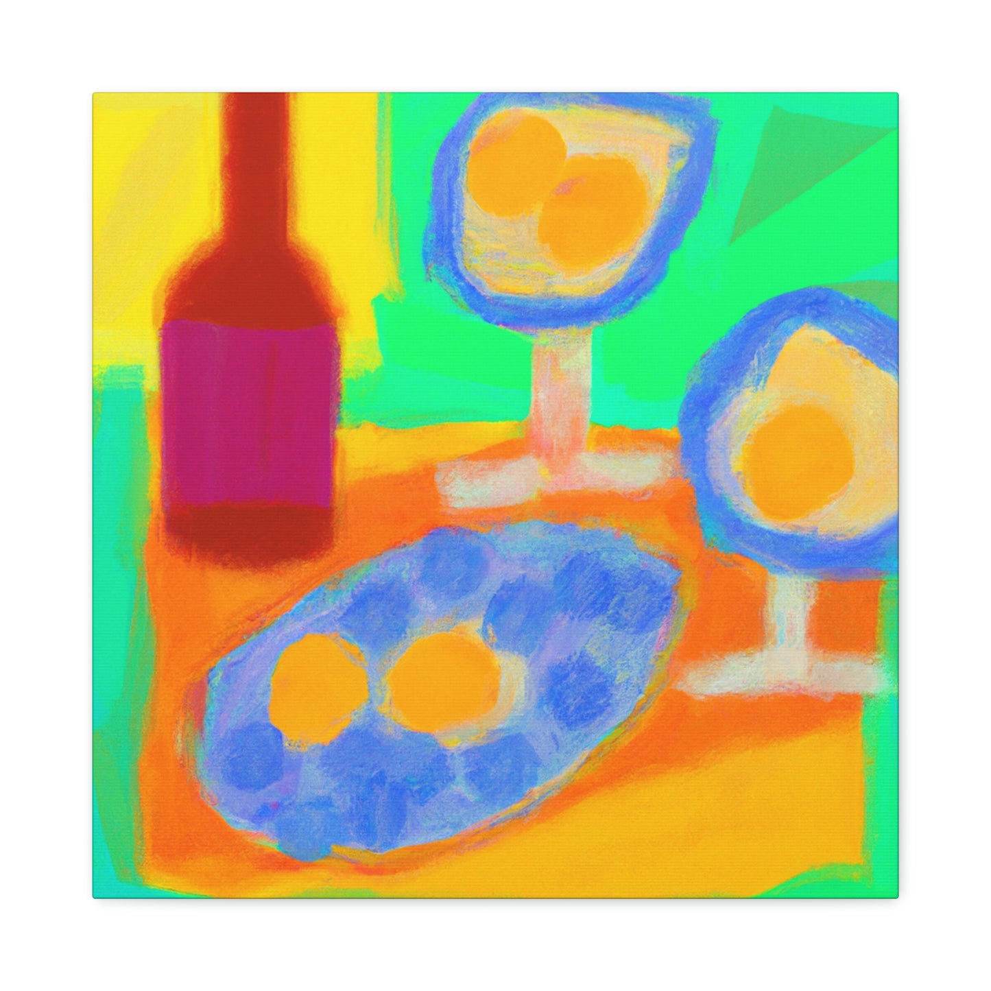 "Eggs in Fauvist Hues" - Canvas