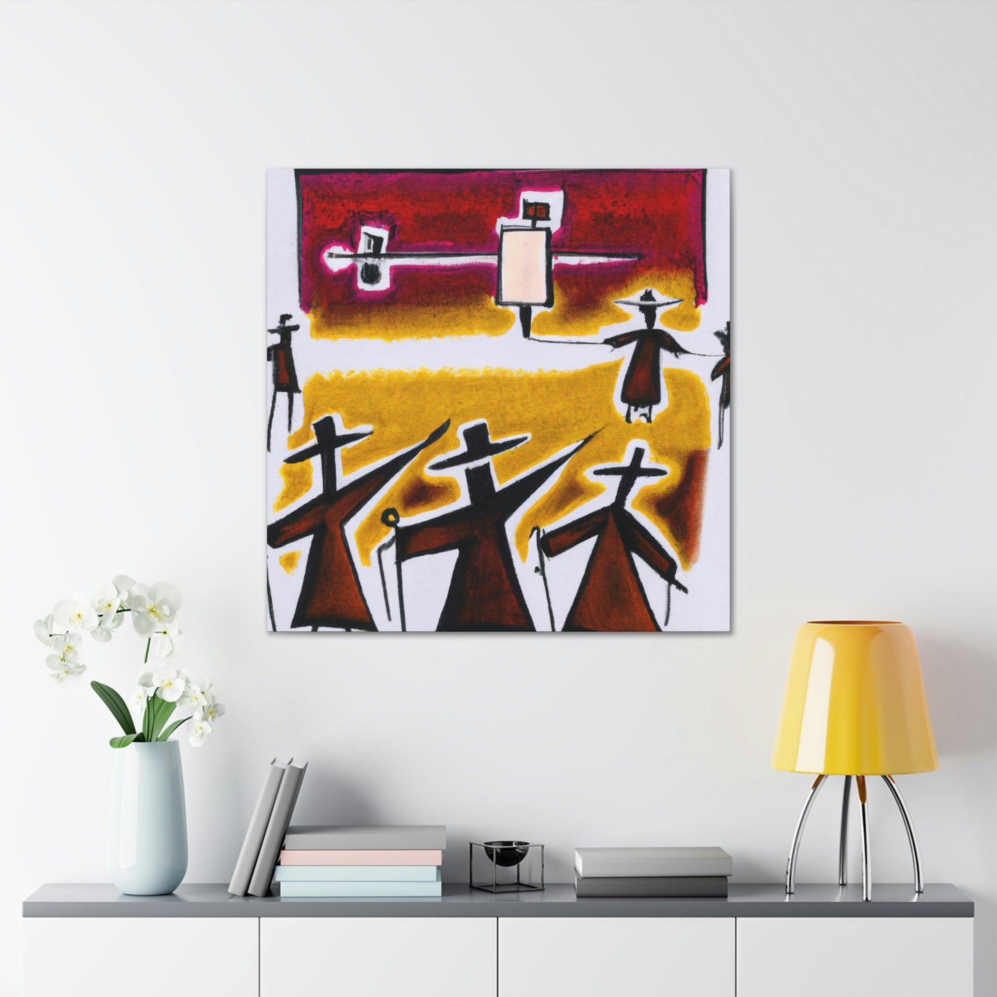 "Toil of Protesting Lines" - Canvas