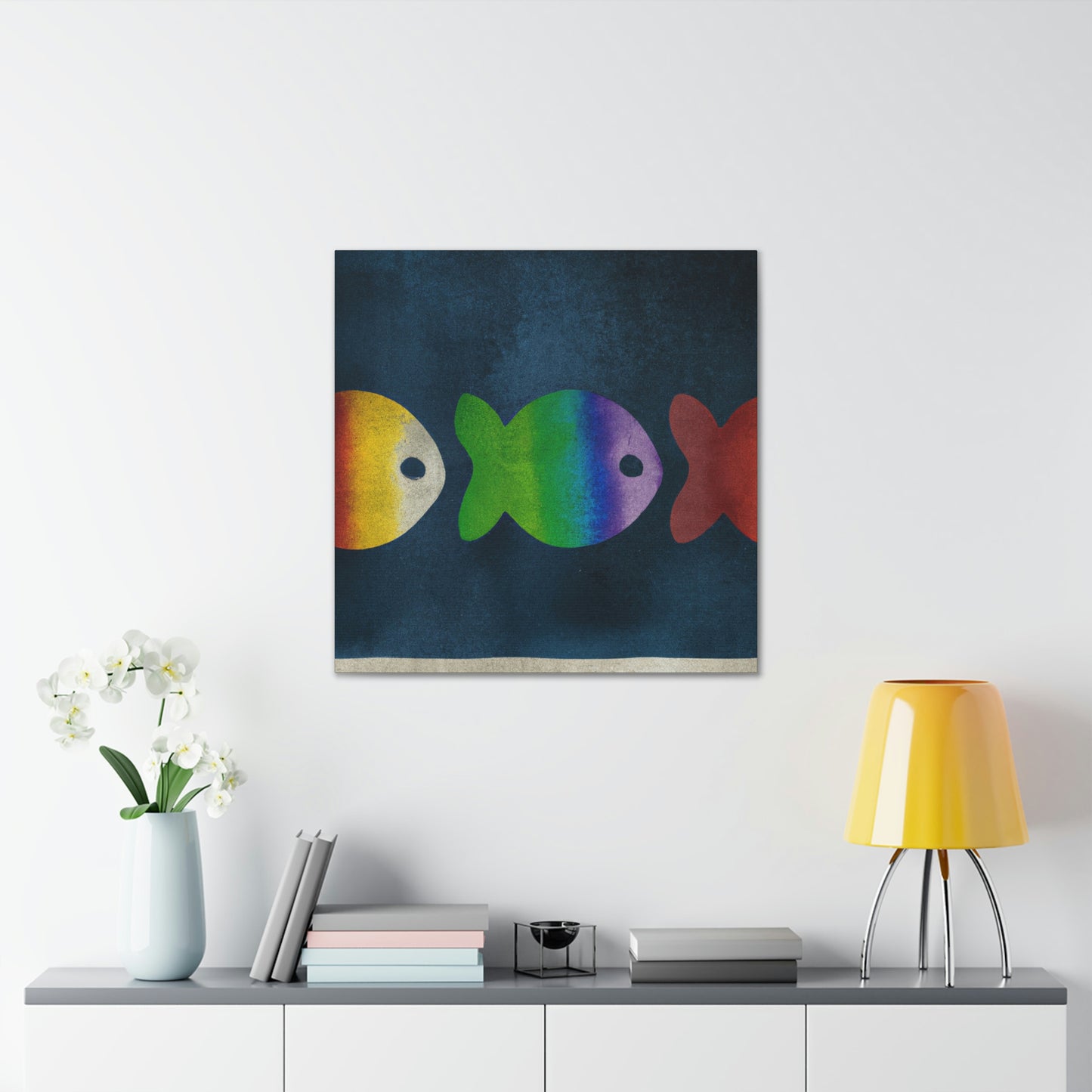 Rainbow Fish Dreaming - Canvas