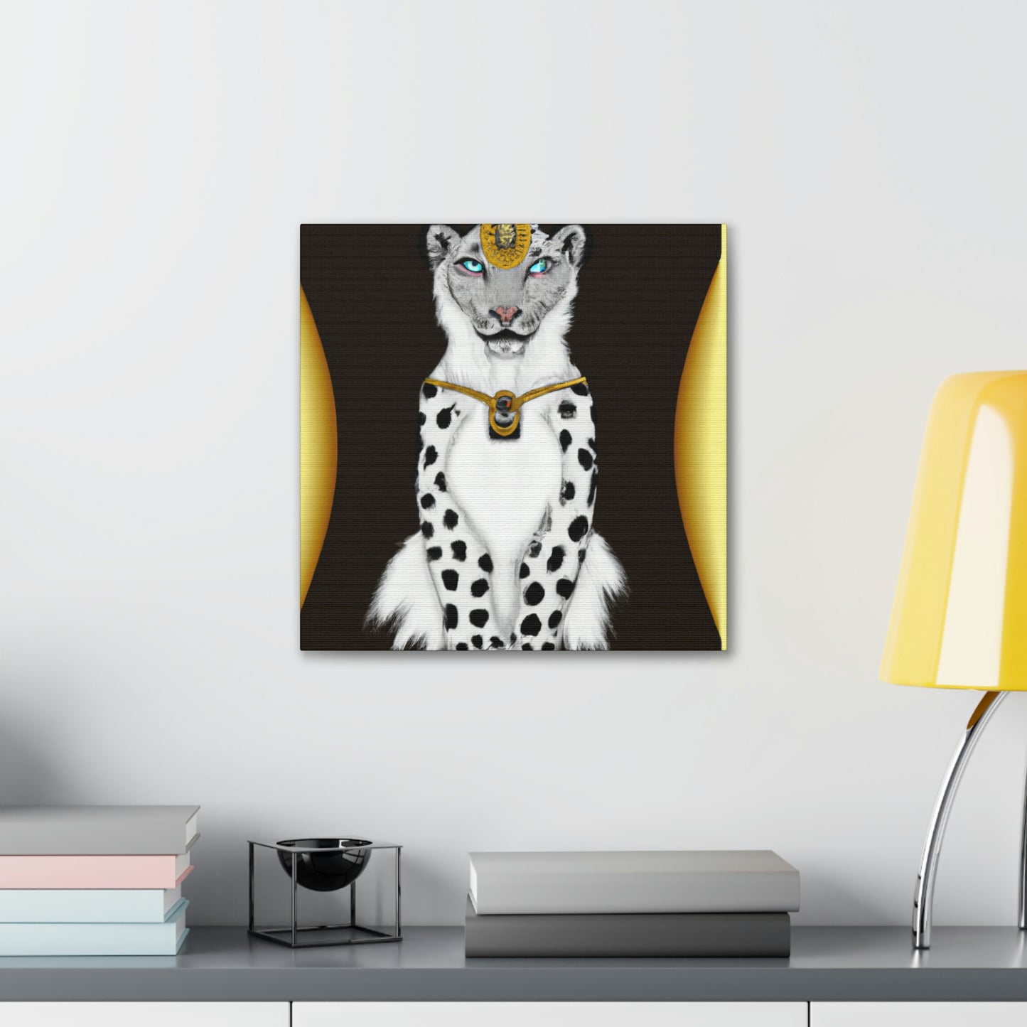 "Luxurious Snowy Panther" - Canvas