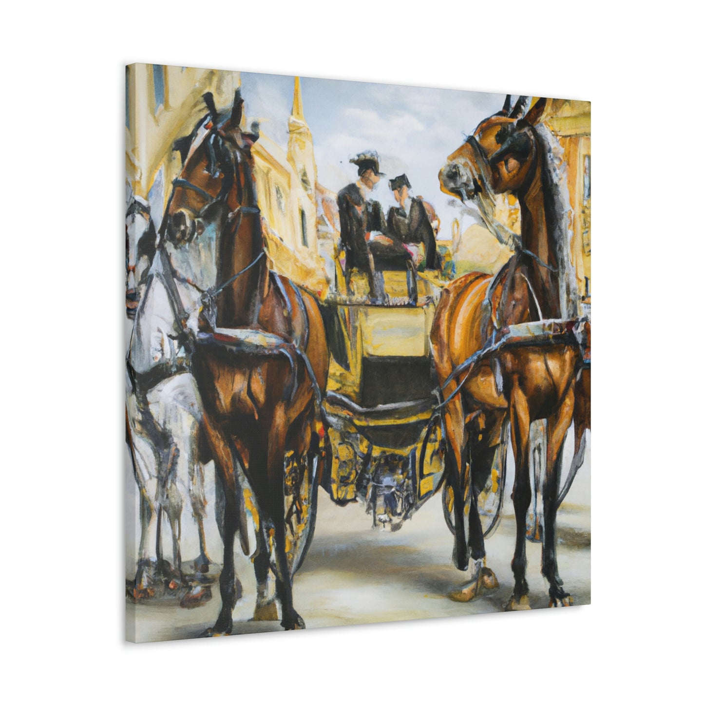 "Riding in a Carriage" - Canvas