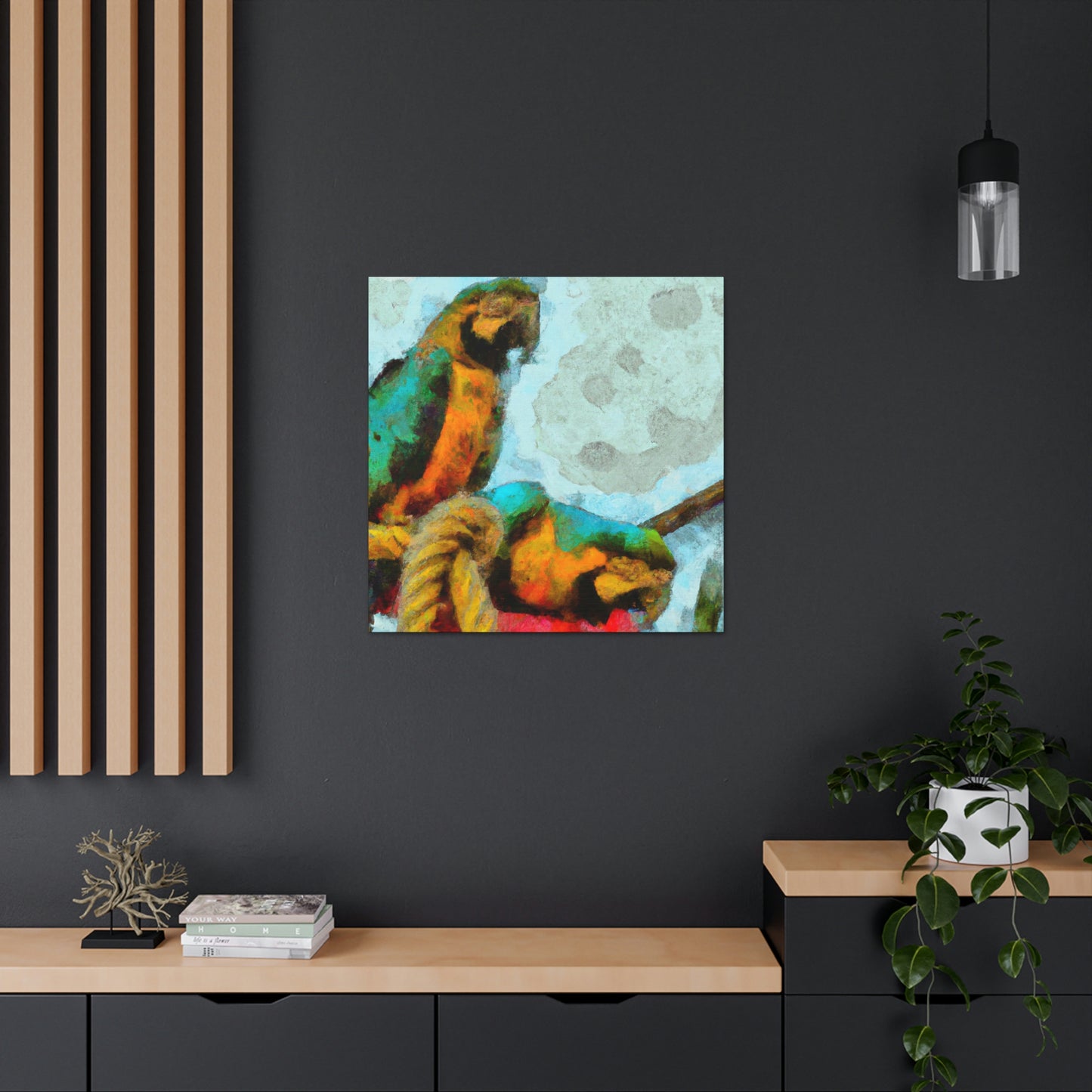 "Macaws in Harmony" - Canvas