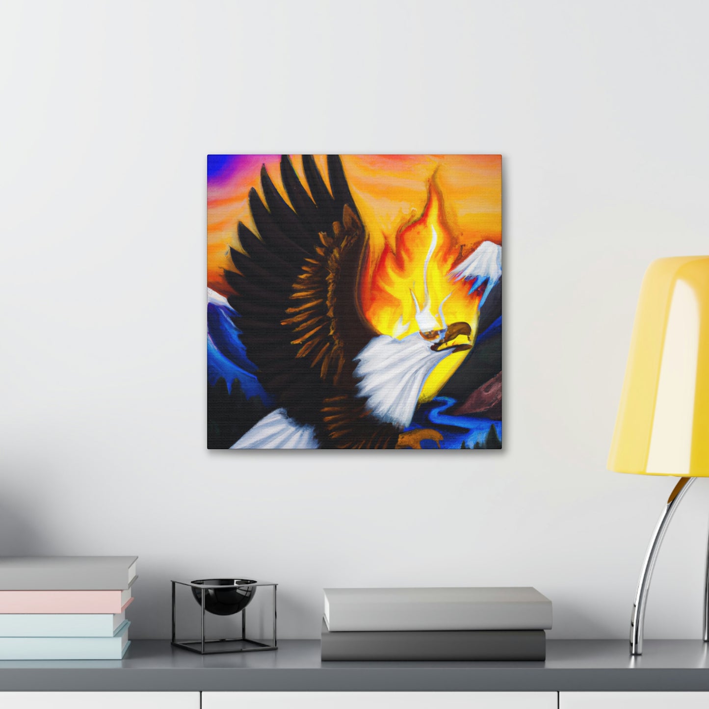 Bald Eagle Soaring High - Canvas