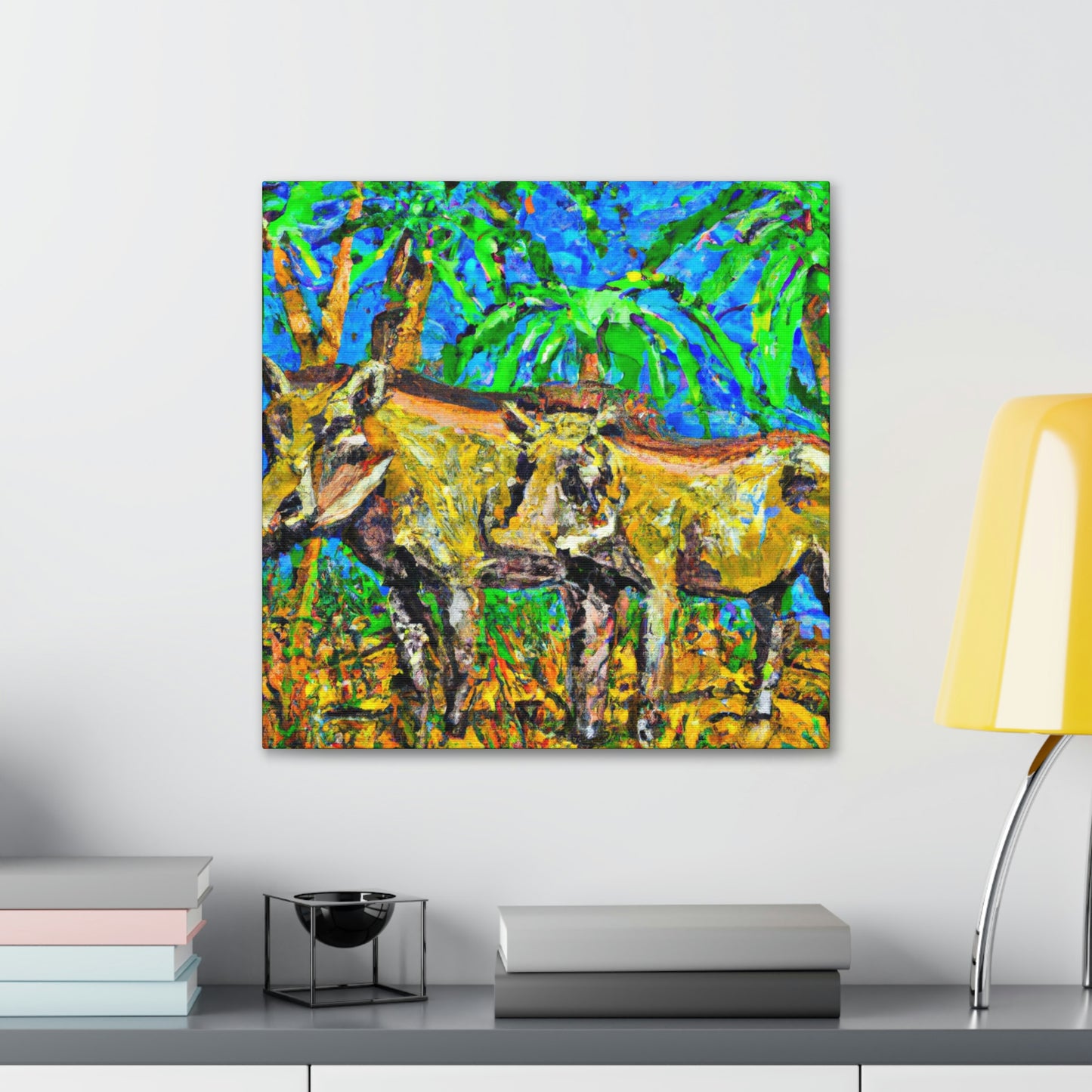 "Warthog in Turmoil" - Canvas