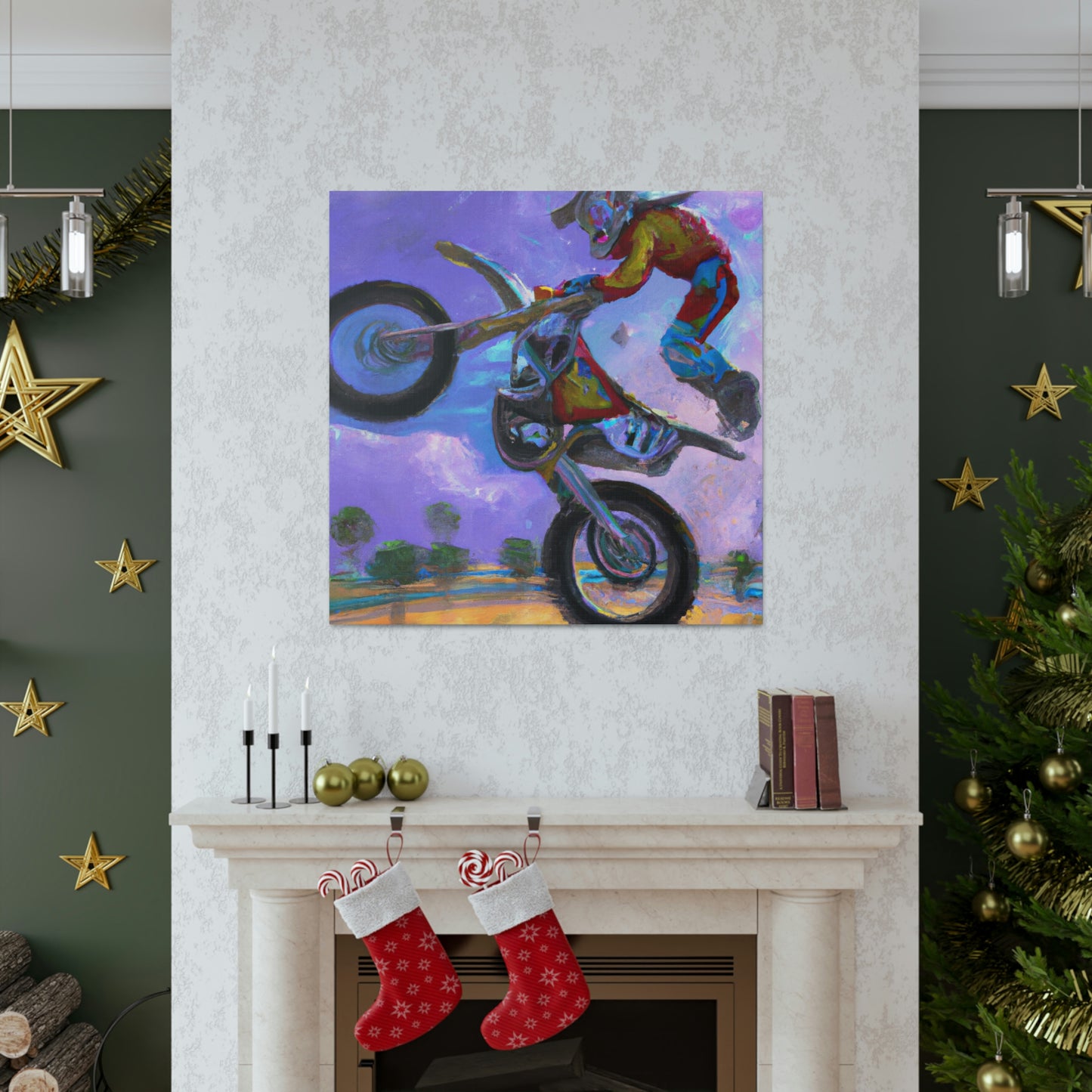 Motocross Mystic Madness - Canvas