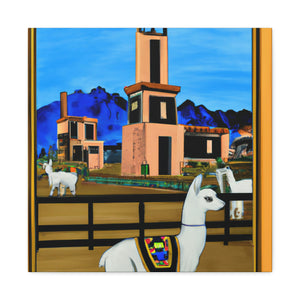 Llama Art Deco Glam - Canvas