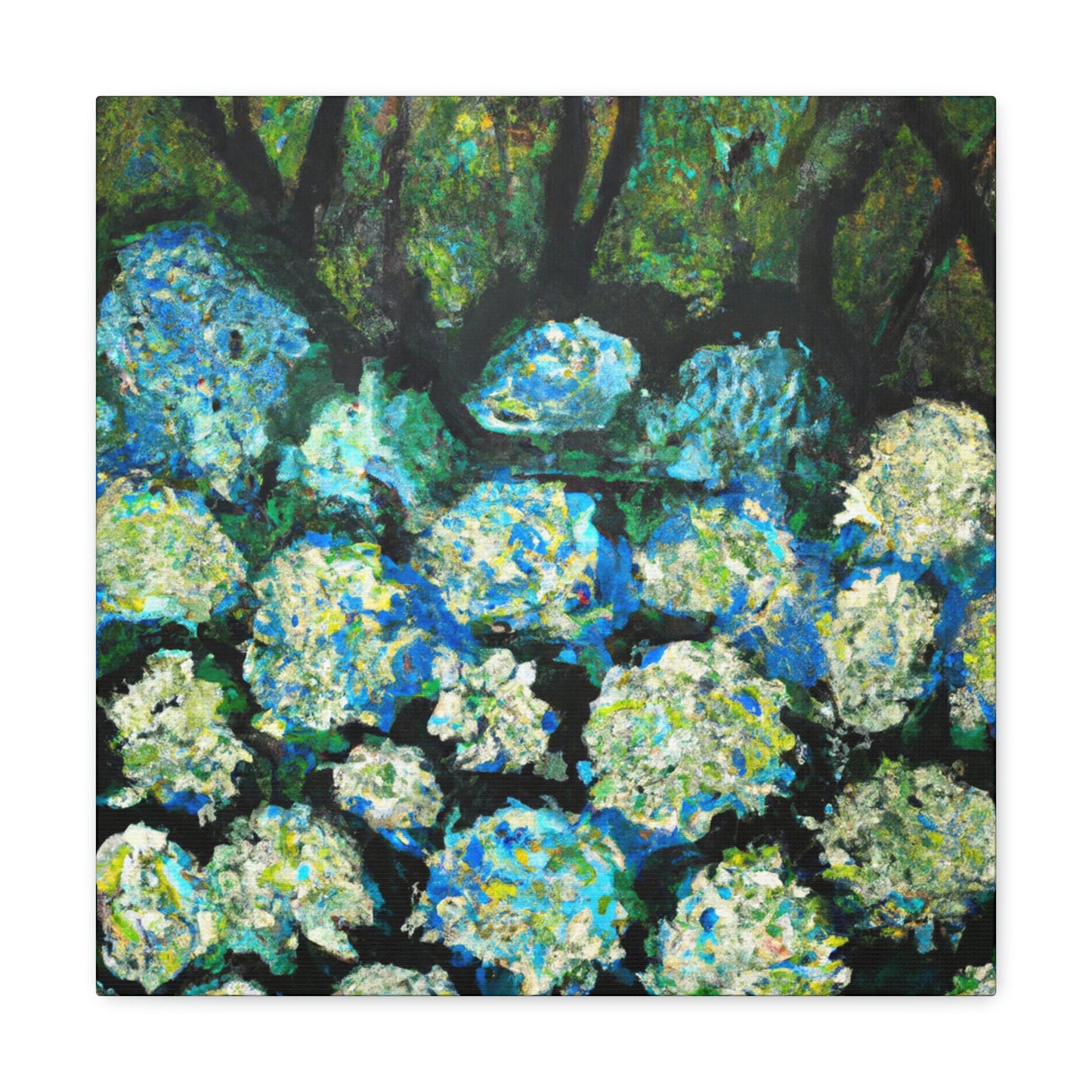 "Hydrangea Abstraction Bliss" - Canvas