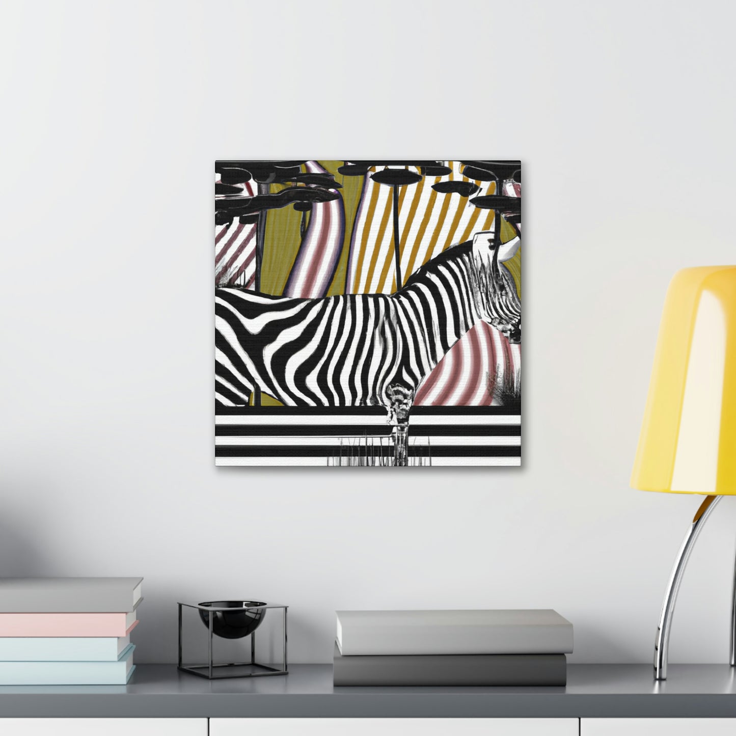 "Zebra Striped Splendor" - Canvas