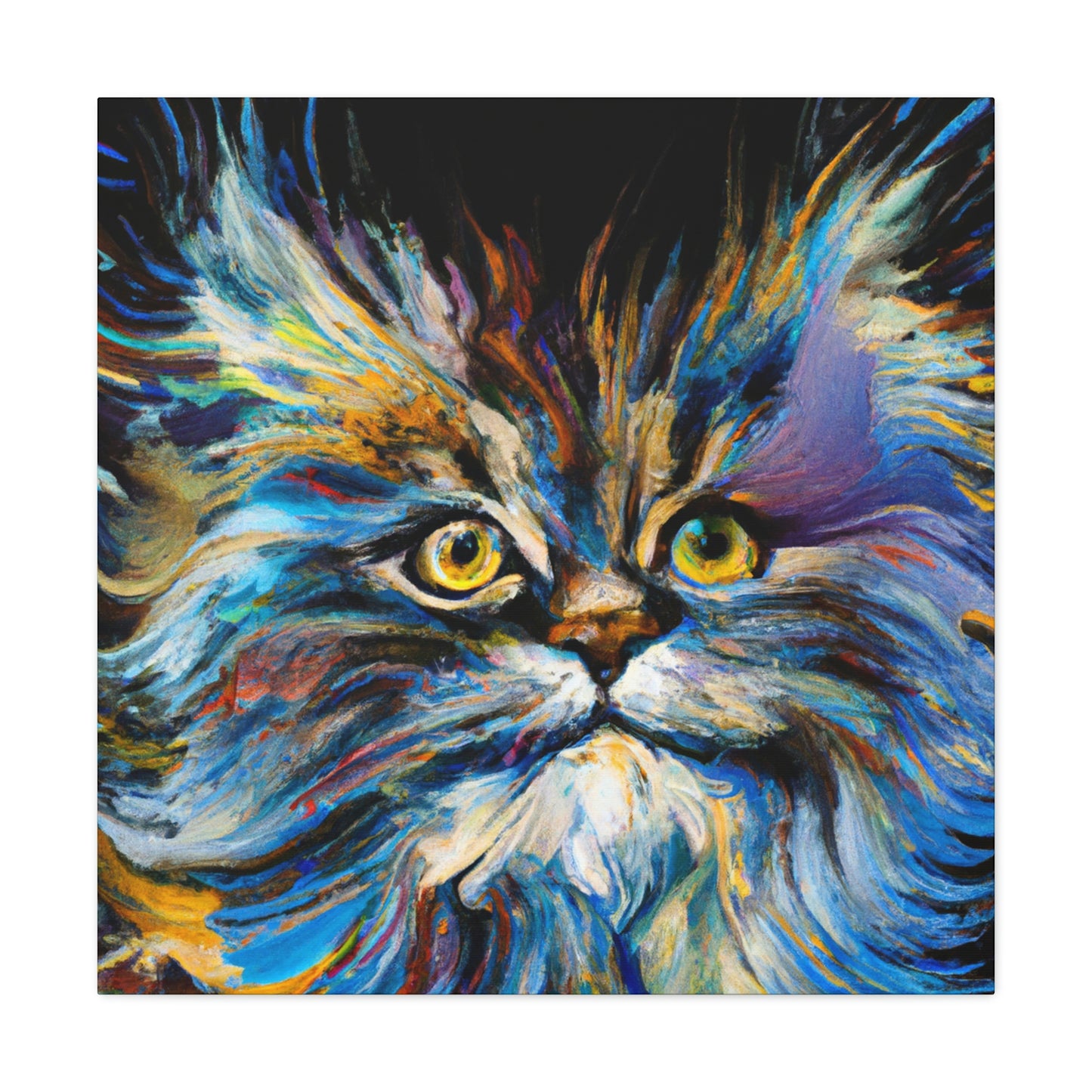 Maine Coon Expressionism - Canvas