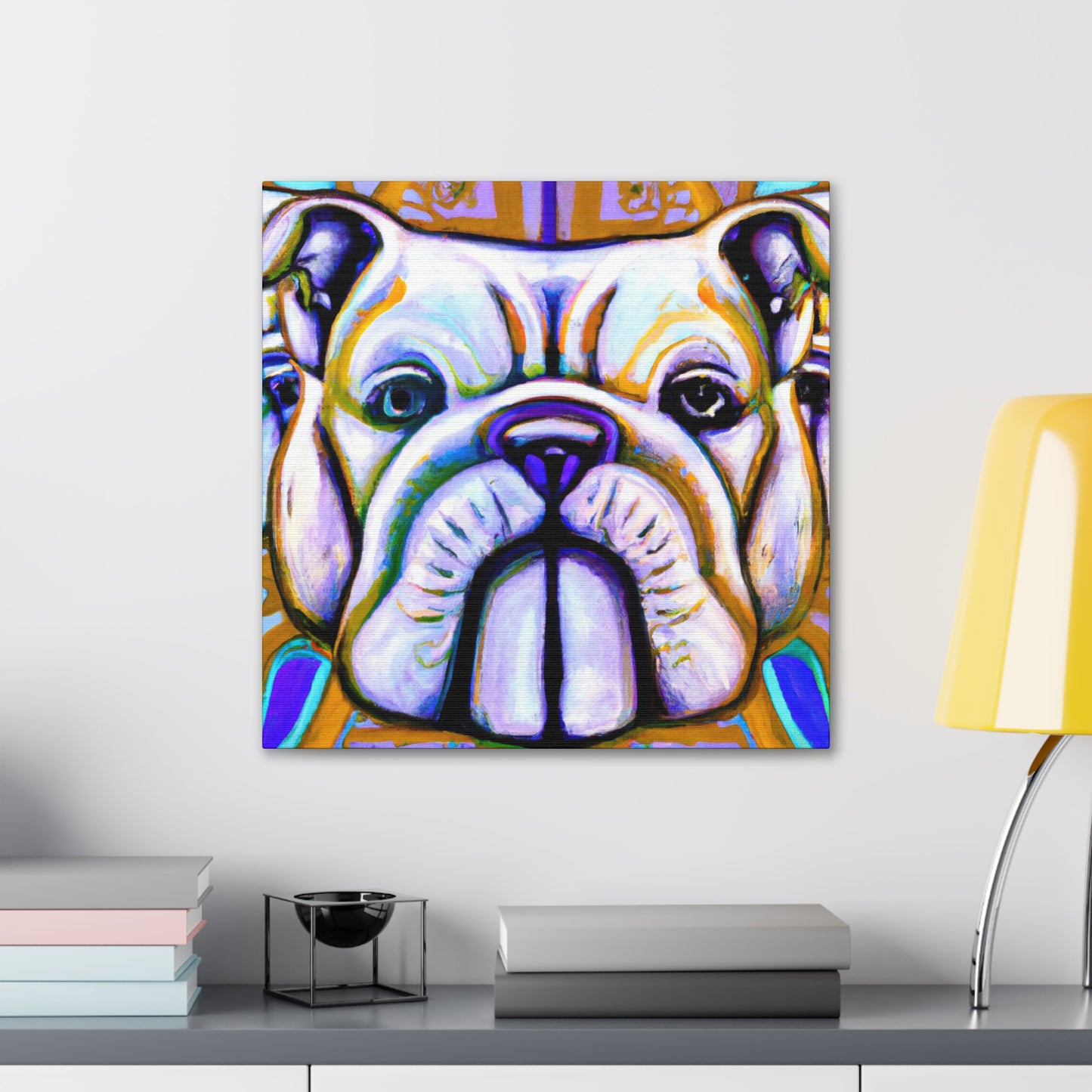 "Bulldog's Deco Dream" - Canvas