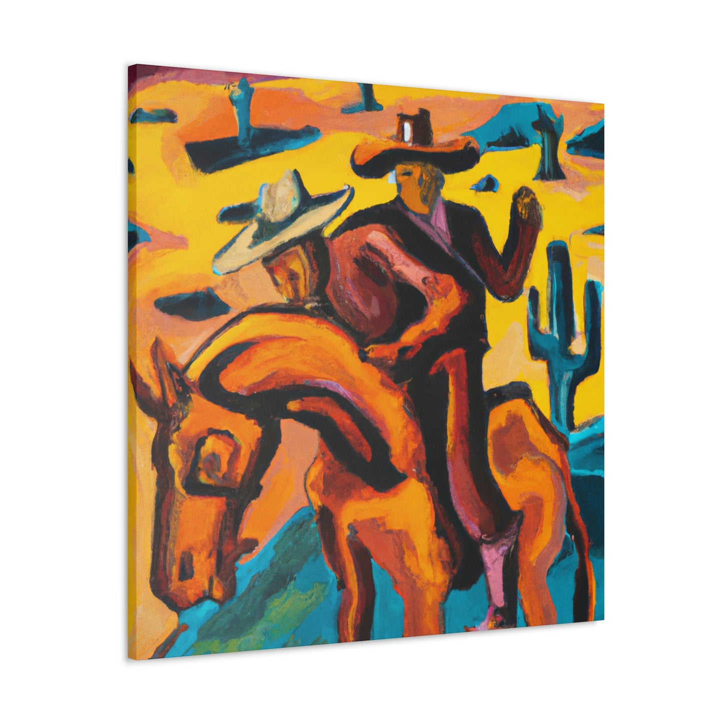 "Saddle in Expressionism" - Canvas