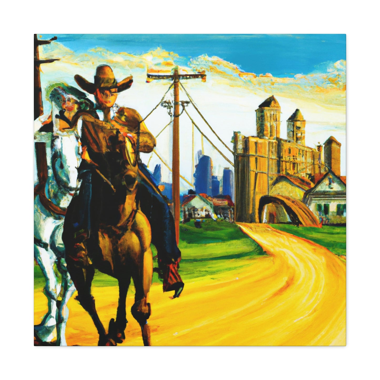 Frontier Town Splendor - Canvas