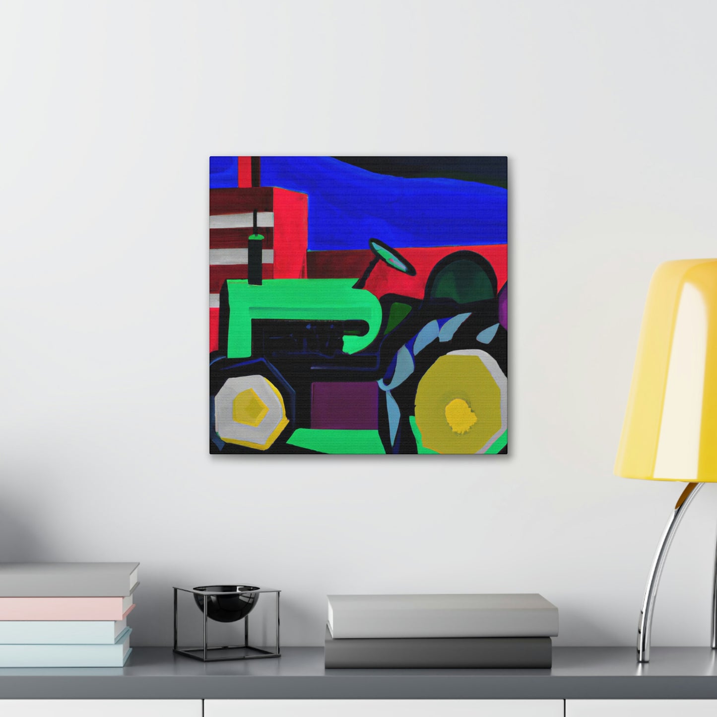 "Tractor Reimagined Deco" - Canvas