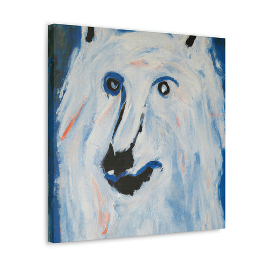 "Arctic Wolf's Silence" - Canvas