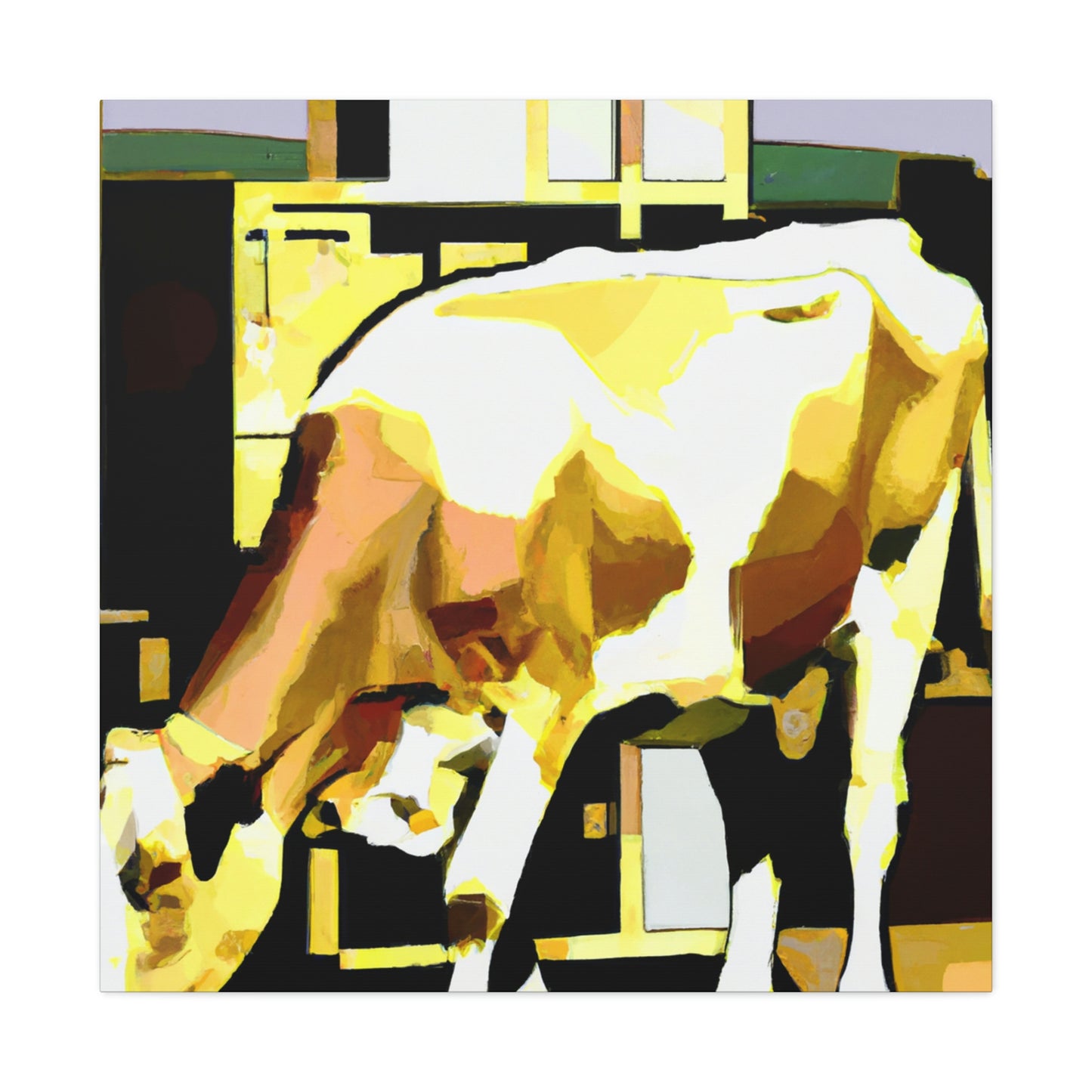 "Jersey Cow in Jazz." - Canvas