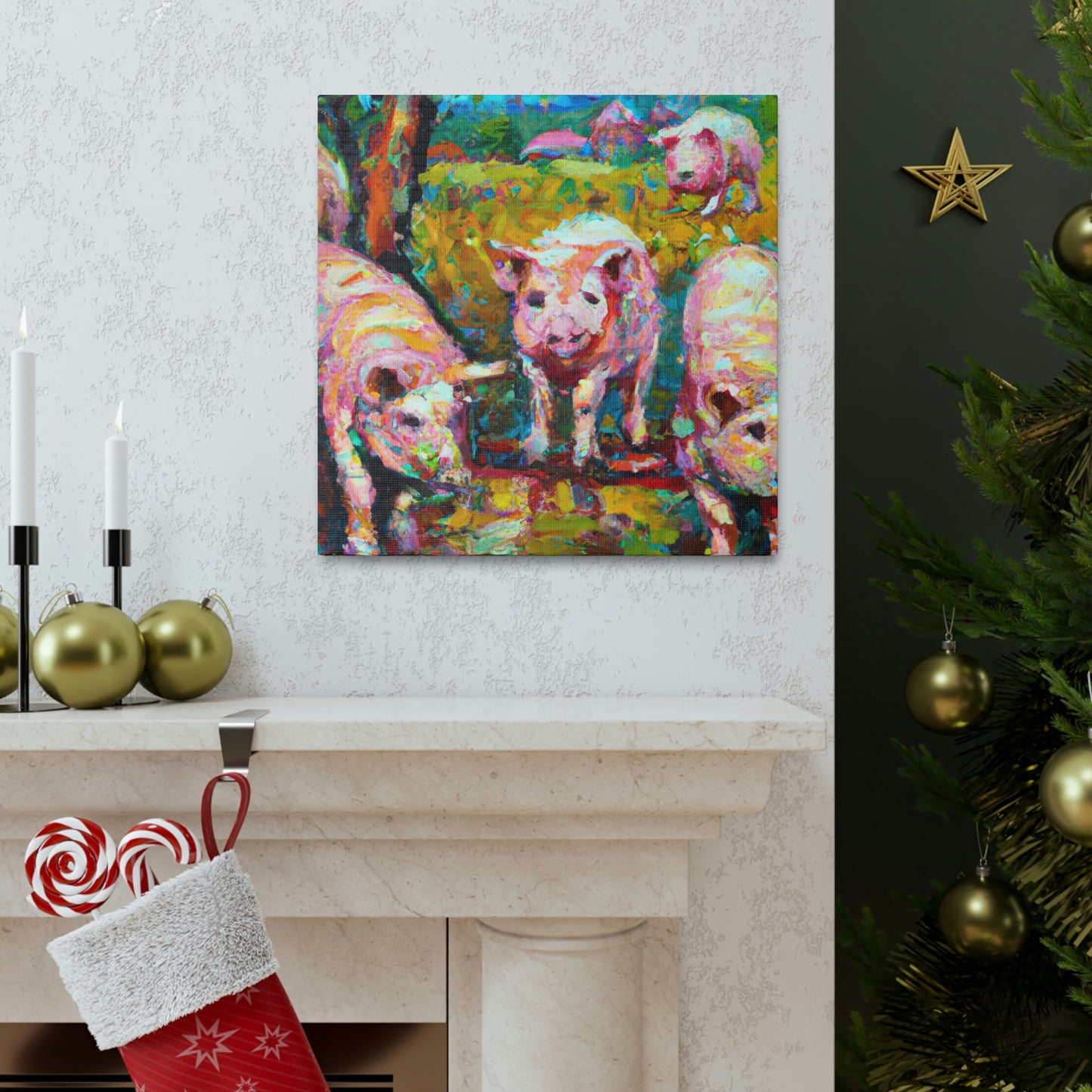 Pigs on the Farm - Canvas