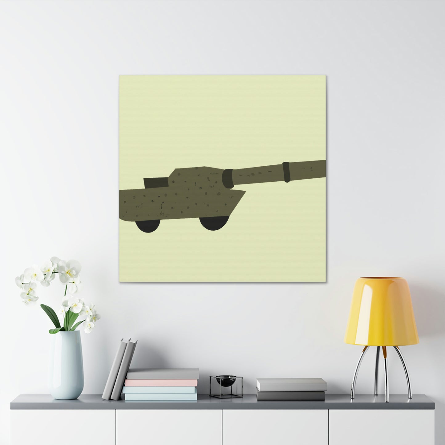 "Gun Minimalism Tranquility" - Canvas