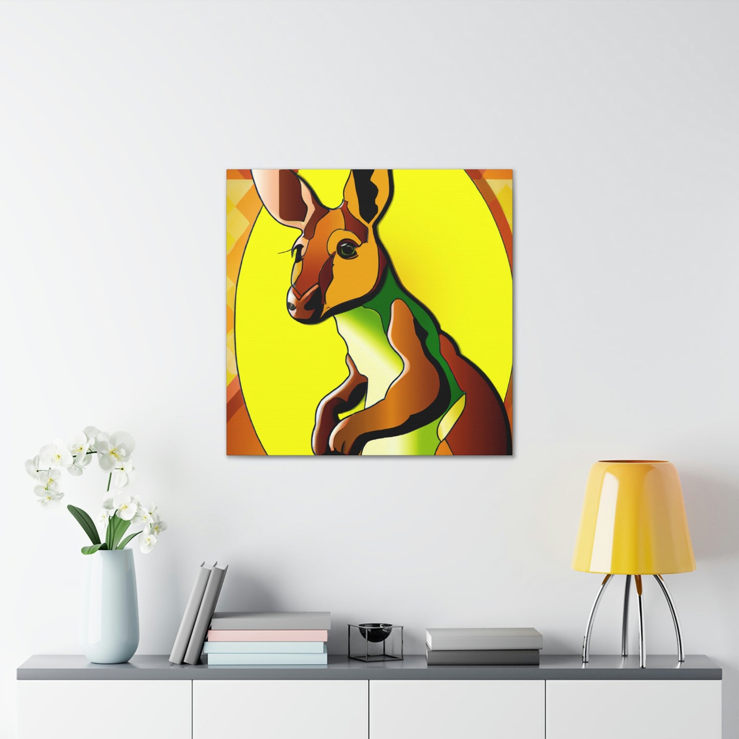 "Wallaby Amidst Glitter" - Canvas