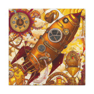 "Space Shuttle Steampunk Dream" - Canvas