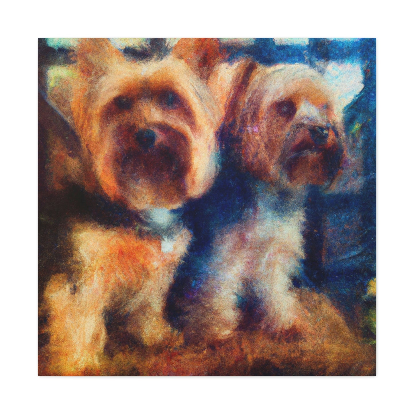 Puppy Love Impressionism - Canvas