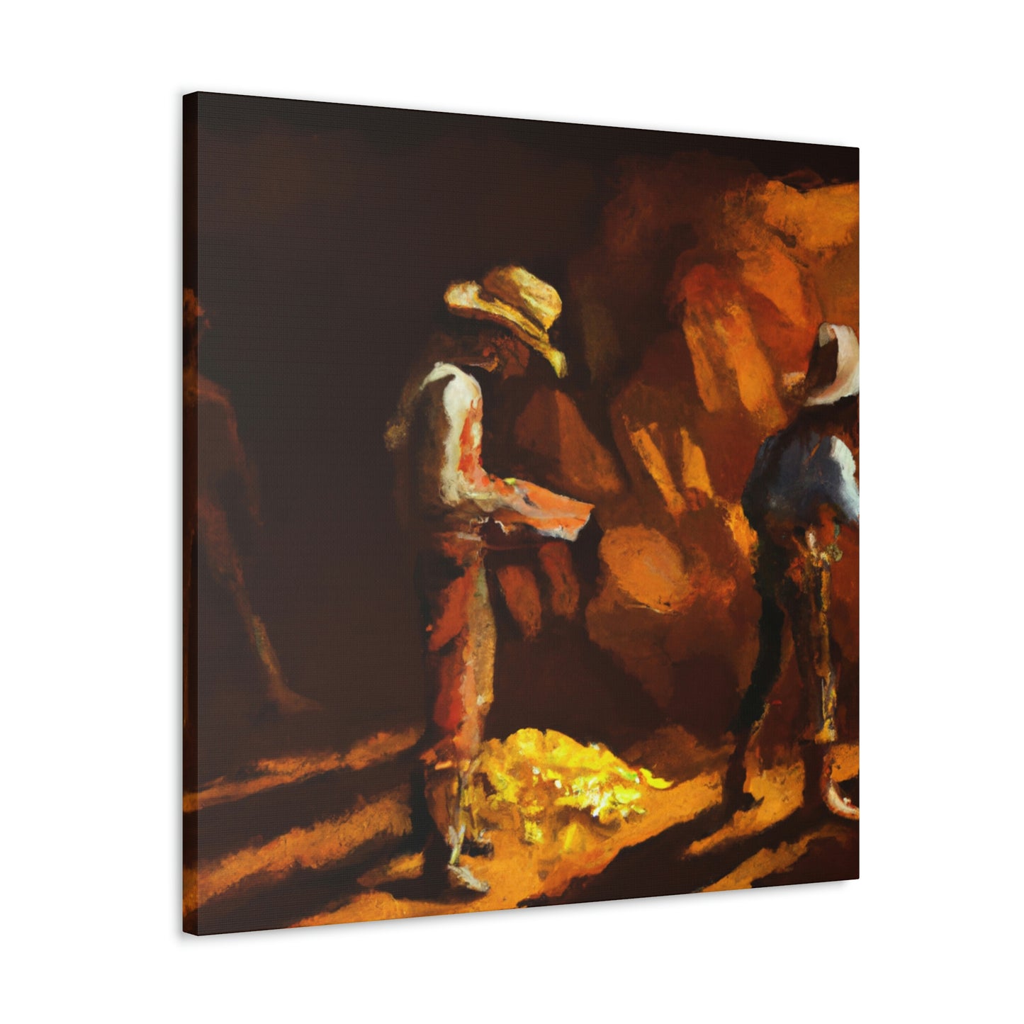 "Glimmer of Gold Mines" - Canvas