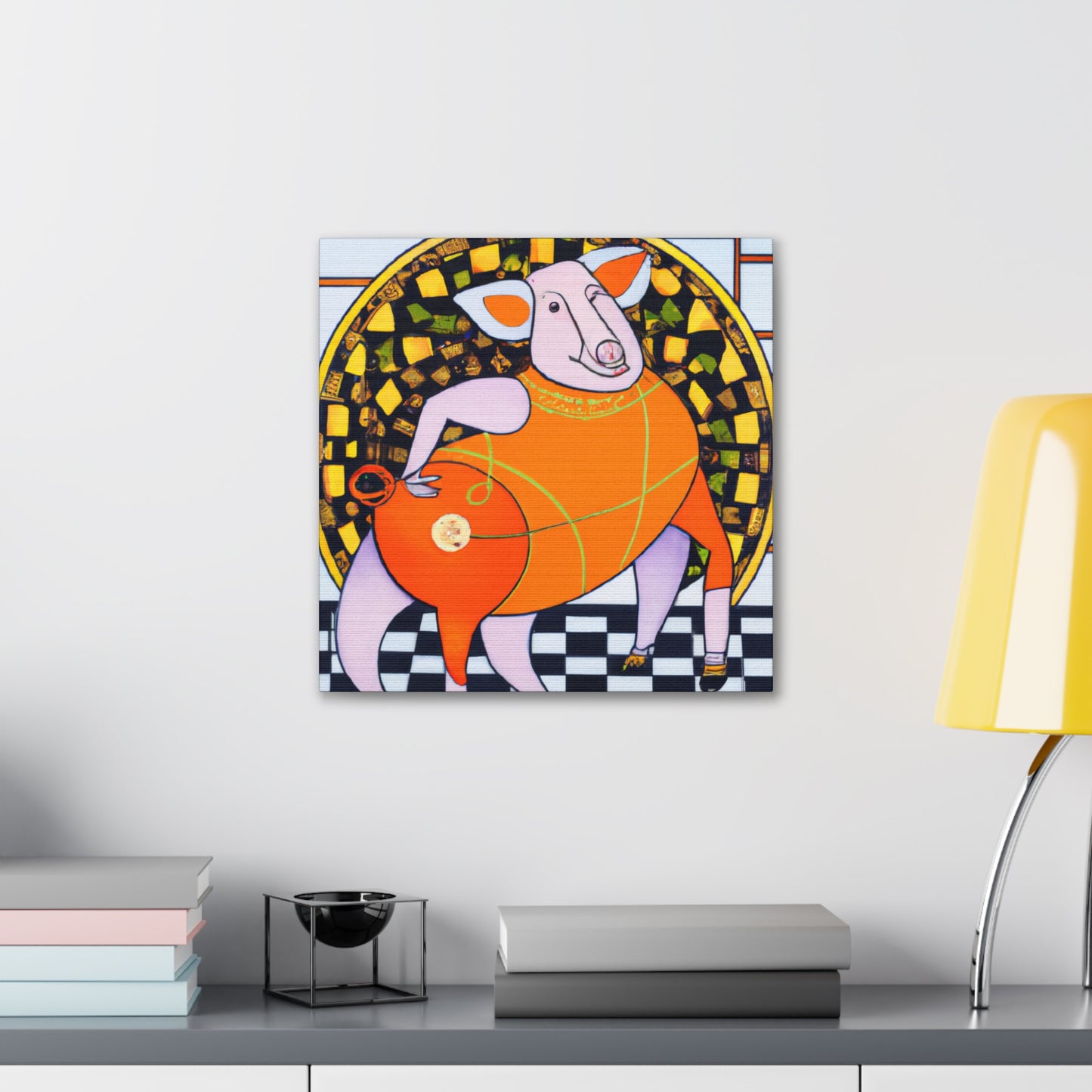 Bustling Bacon Beauty - Canvas