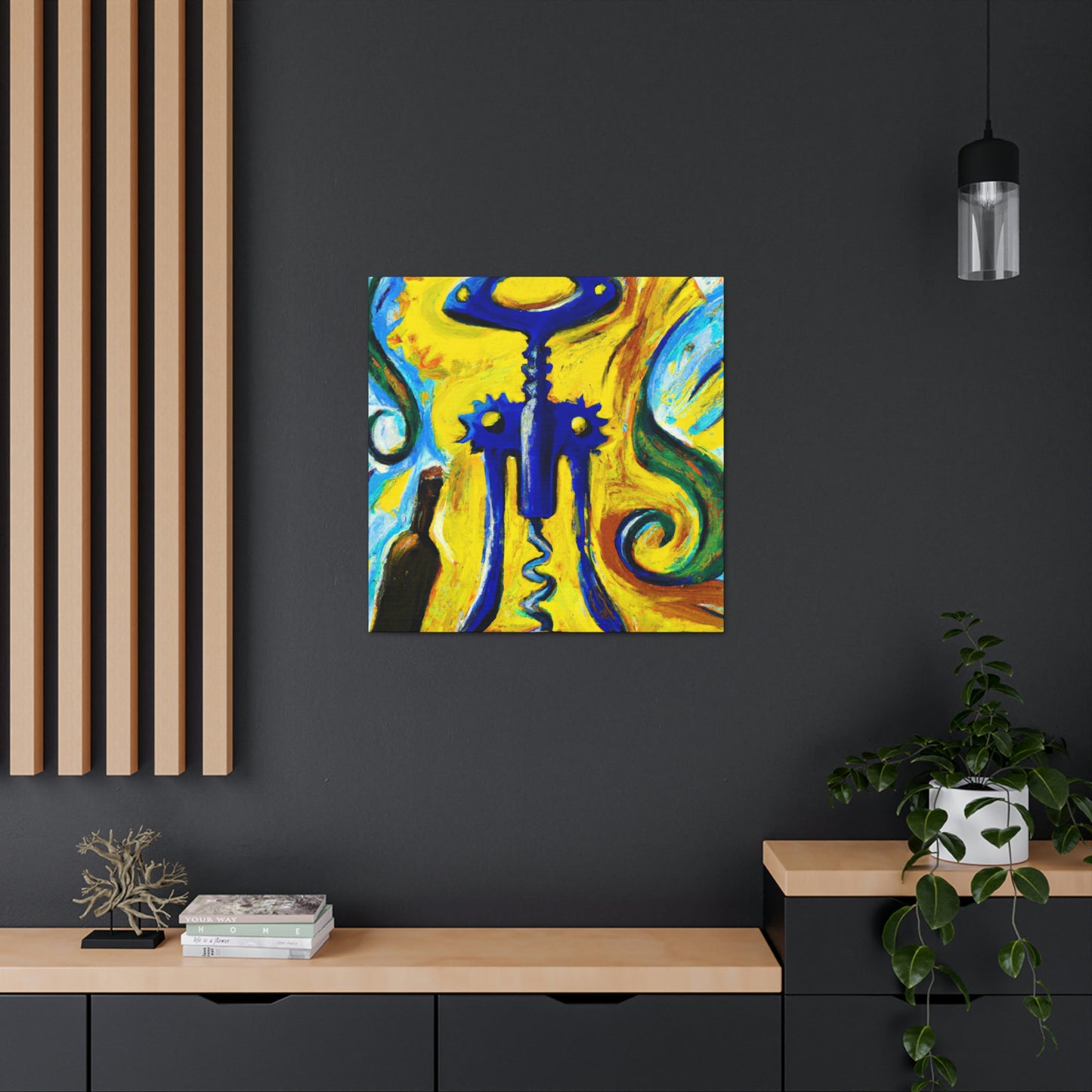 "The Corkscrew's Winding Dance" - Canvas