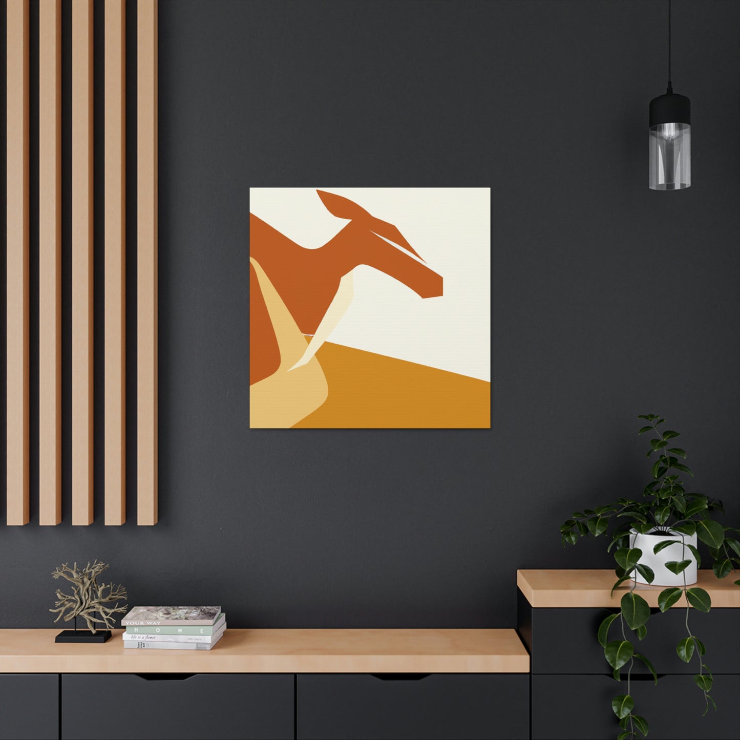 Kangaroo in Reflection - Canvas