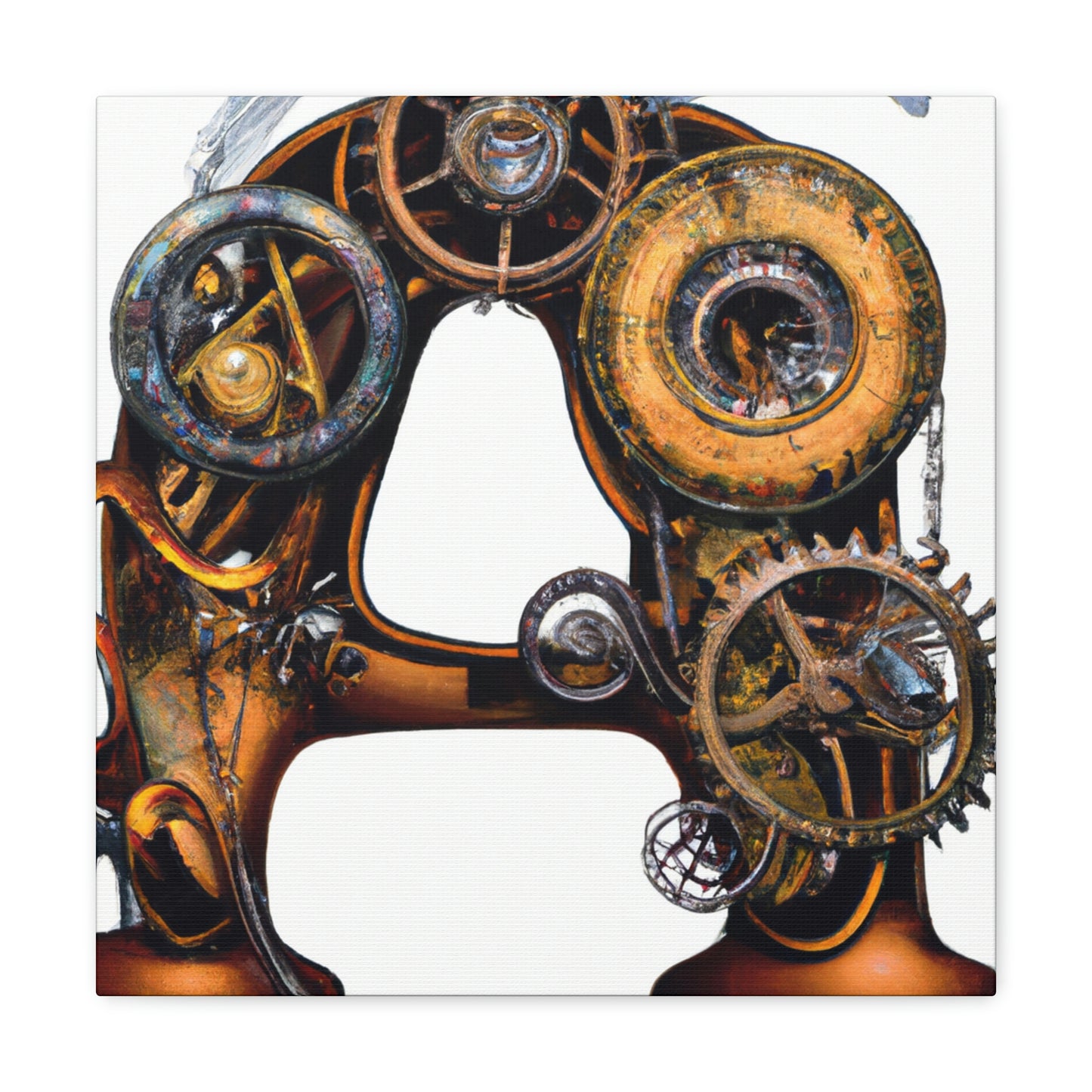 "Steamhearted Clockwork Heroes" - Canvas