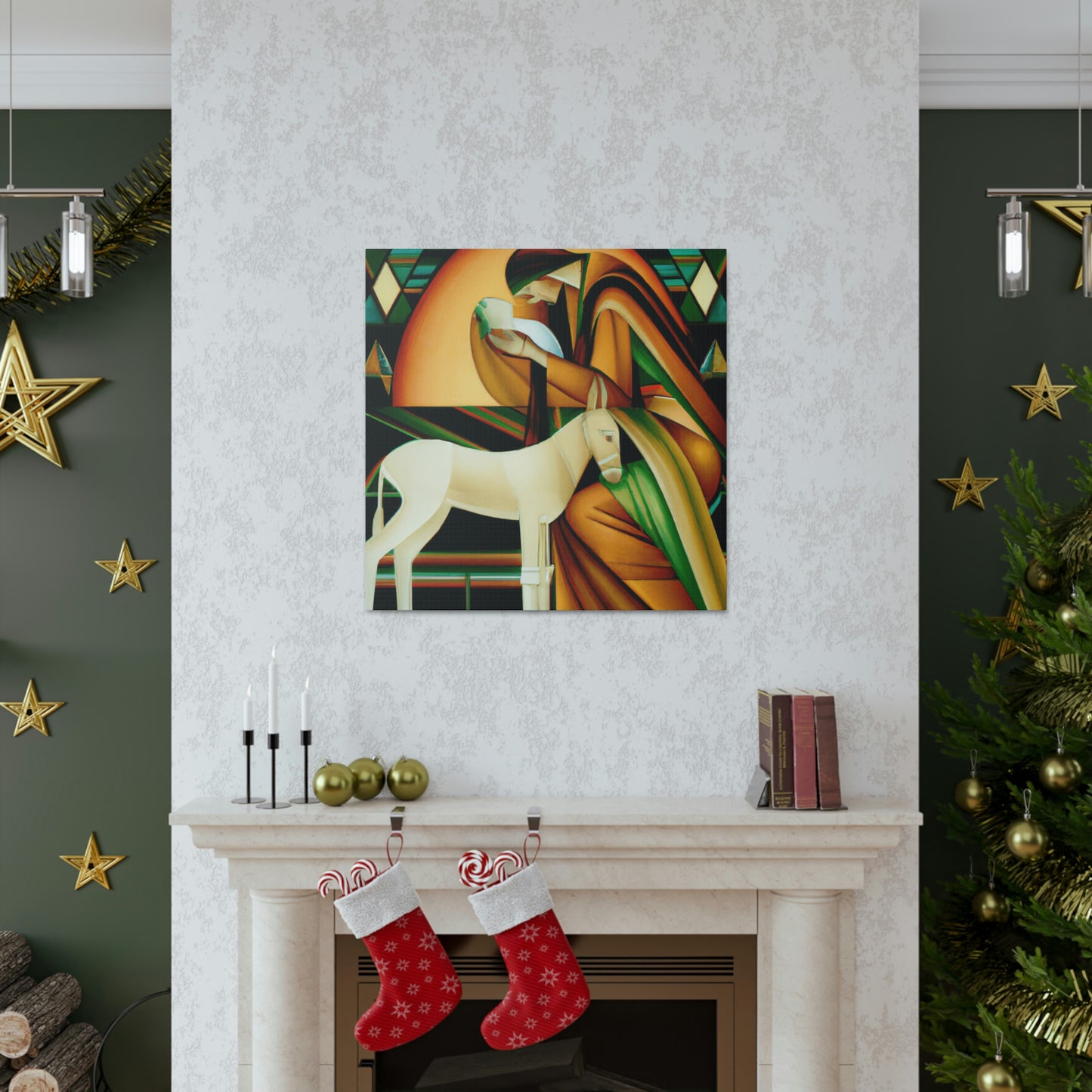 "A Deco Manger Scene" - Canvas