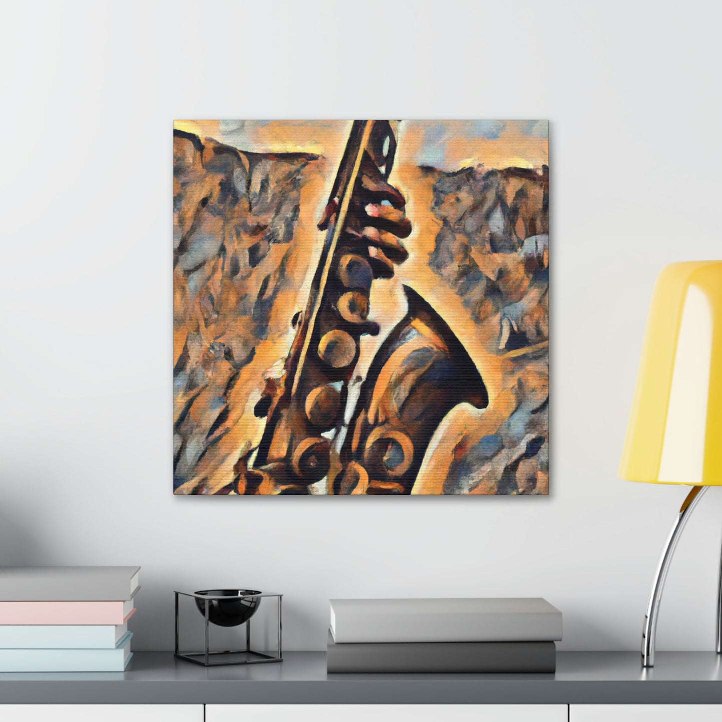 "Saxophone's Sweet Serenade" - Canvas