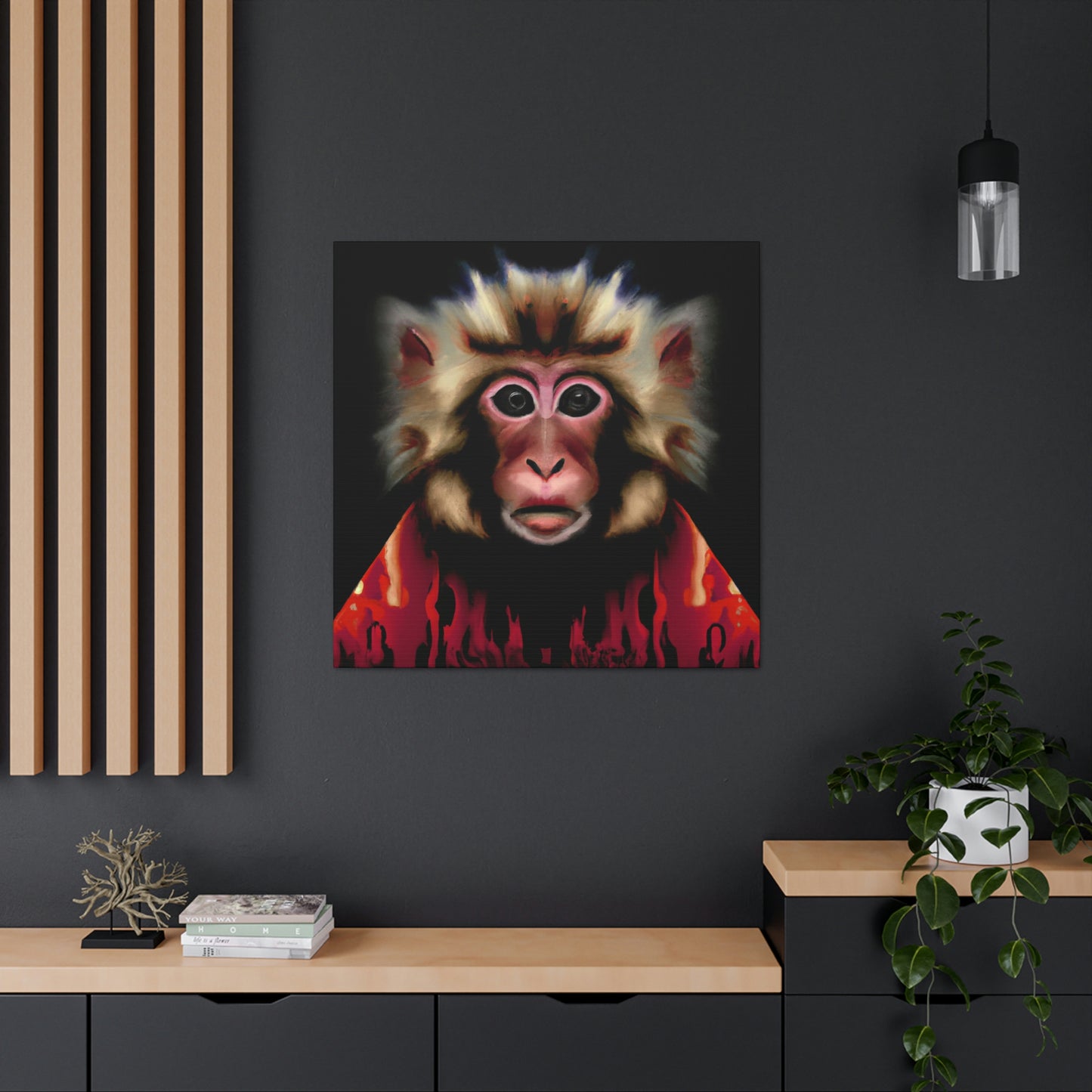 Monkey in Deco style - Canvas