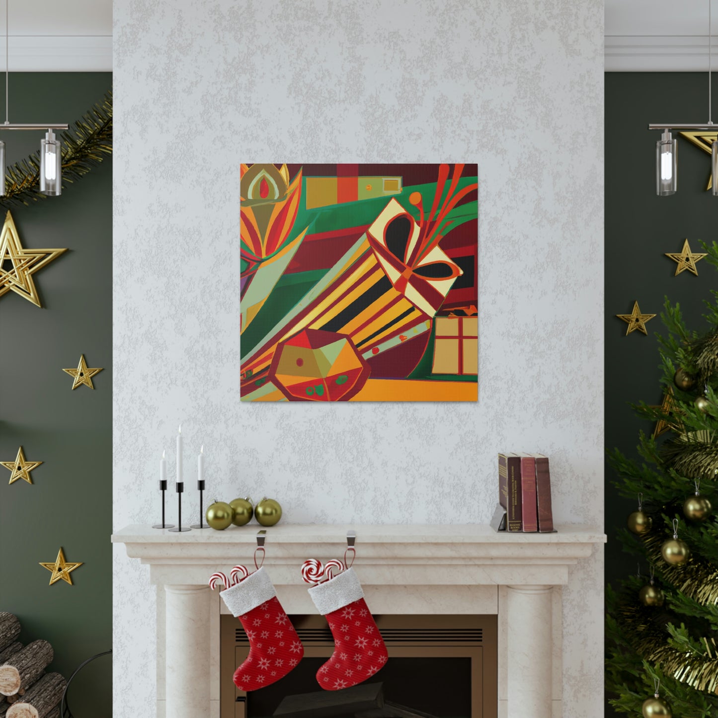 Presents in Art Deco - Canvas