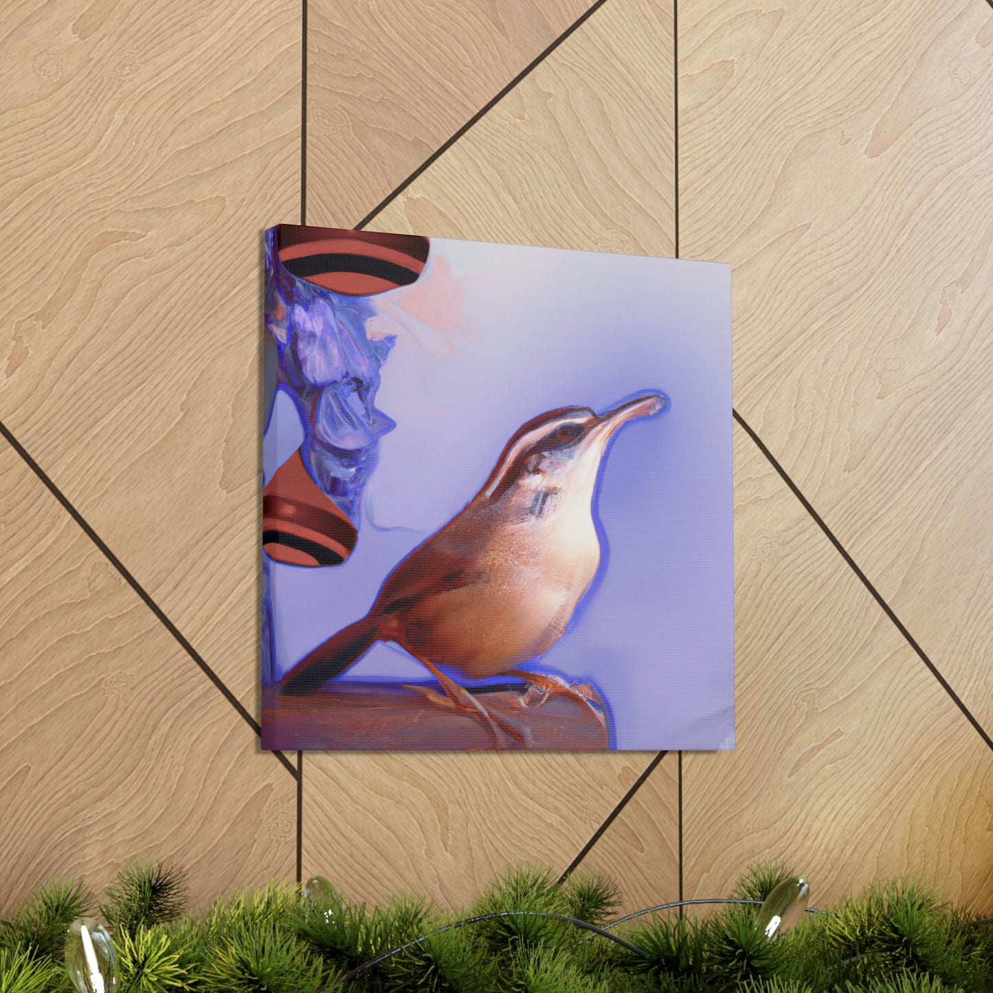 Carolina Wren Reflection - Canvas