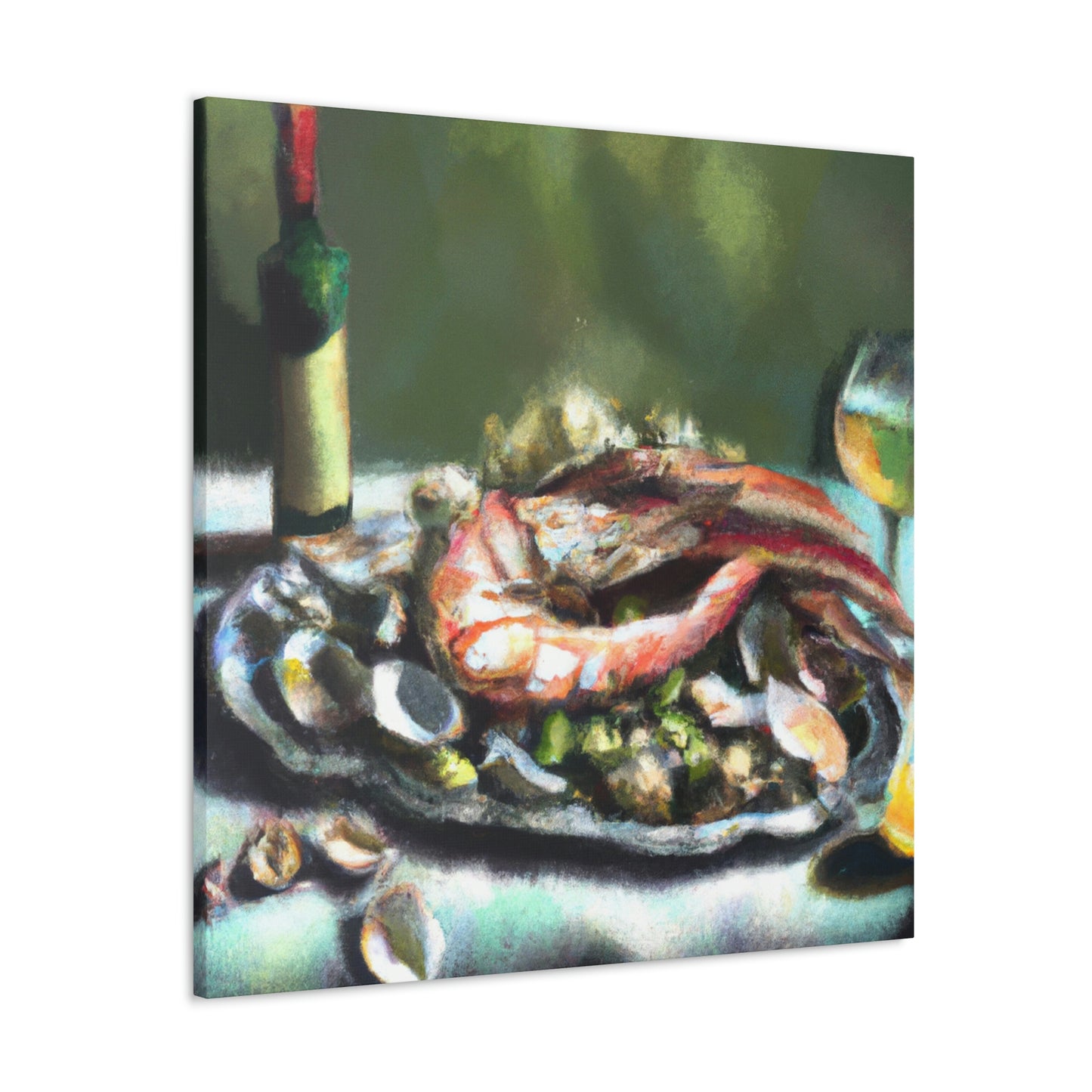 Seafood Through Abstract - Canvas