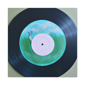 "Vinyl Record Dreamscape" - Canvas