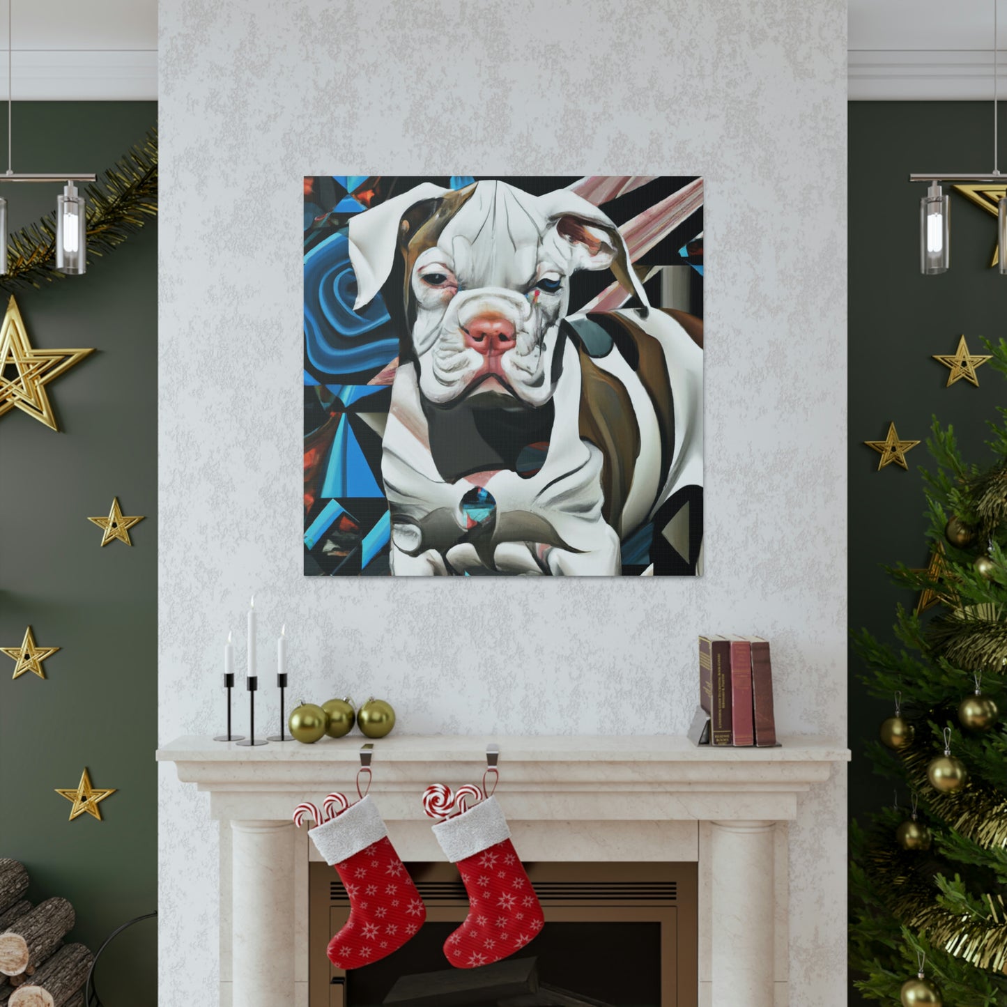 American Bulldog Dreamscape - Canvas