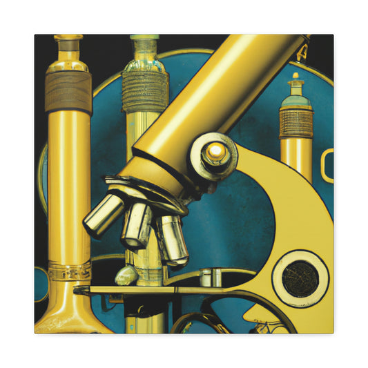 Microscope Wonders Gleaming - Canvas