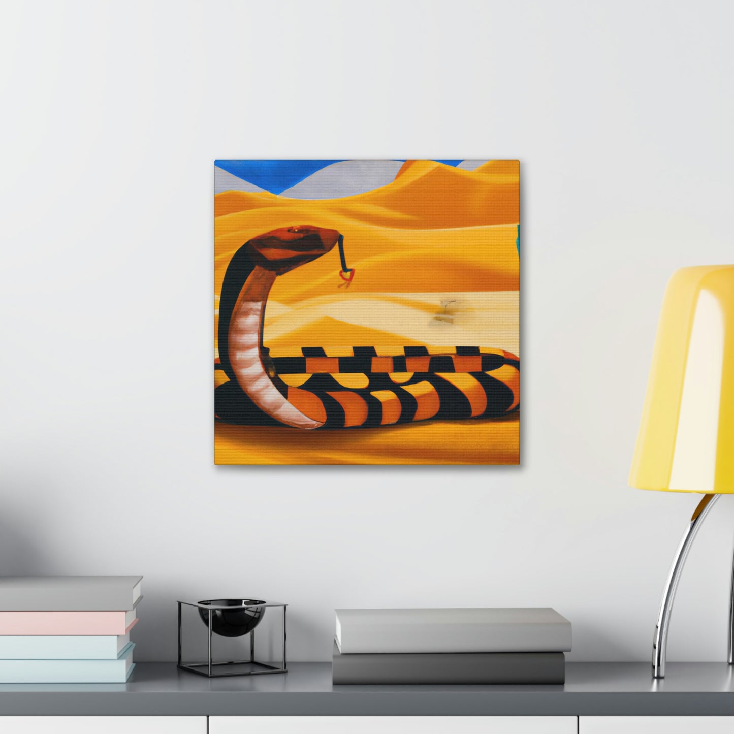 "Striking Rattlesnake Deco" - Canvas